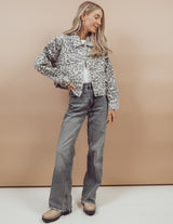 Sasha Leopard Denim Jacket