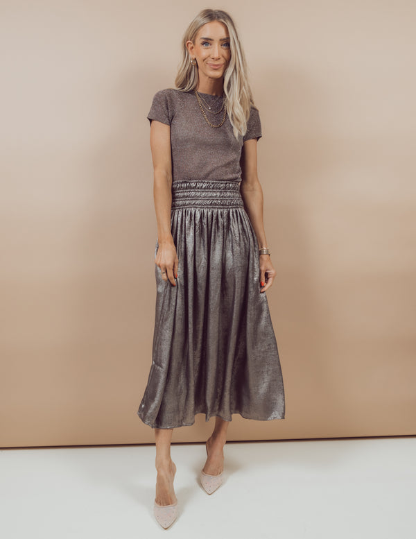 Maggie Metallic Skirt