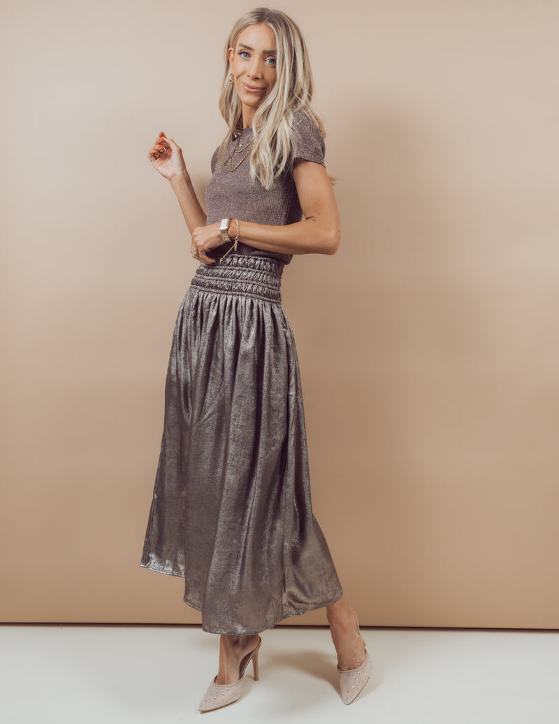 Maggie Metallic Skirt