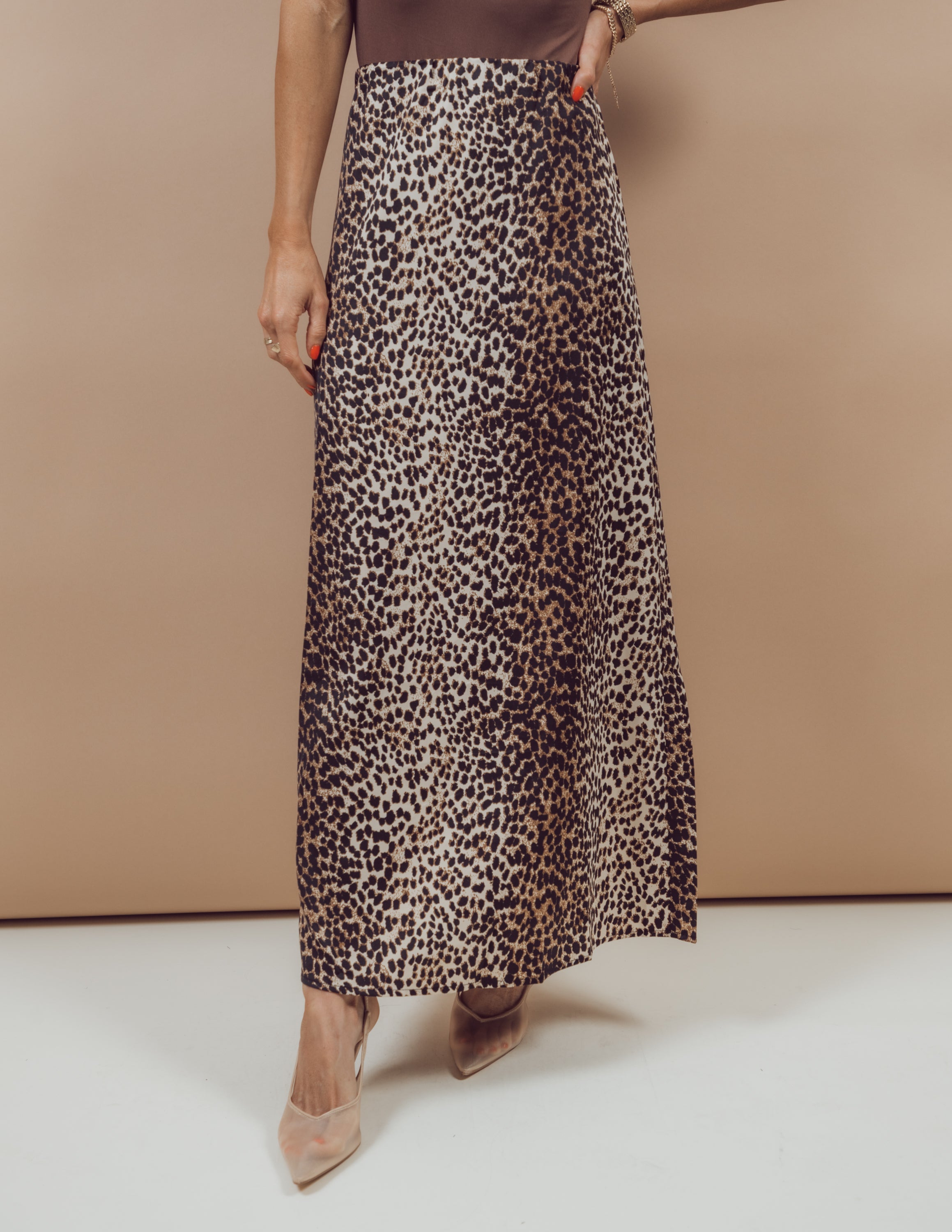 Irina Leopard Skirt