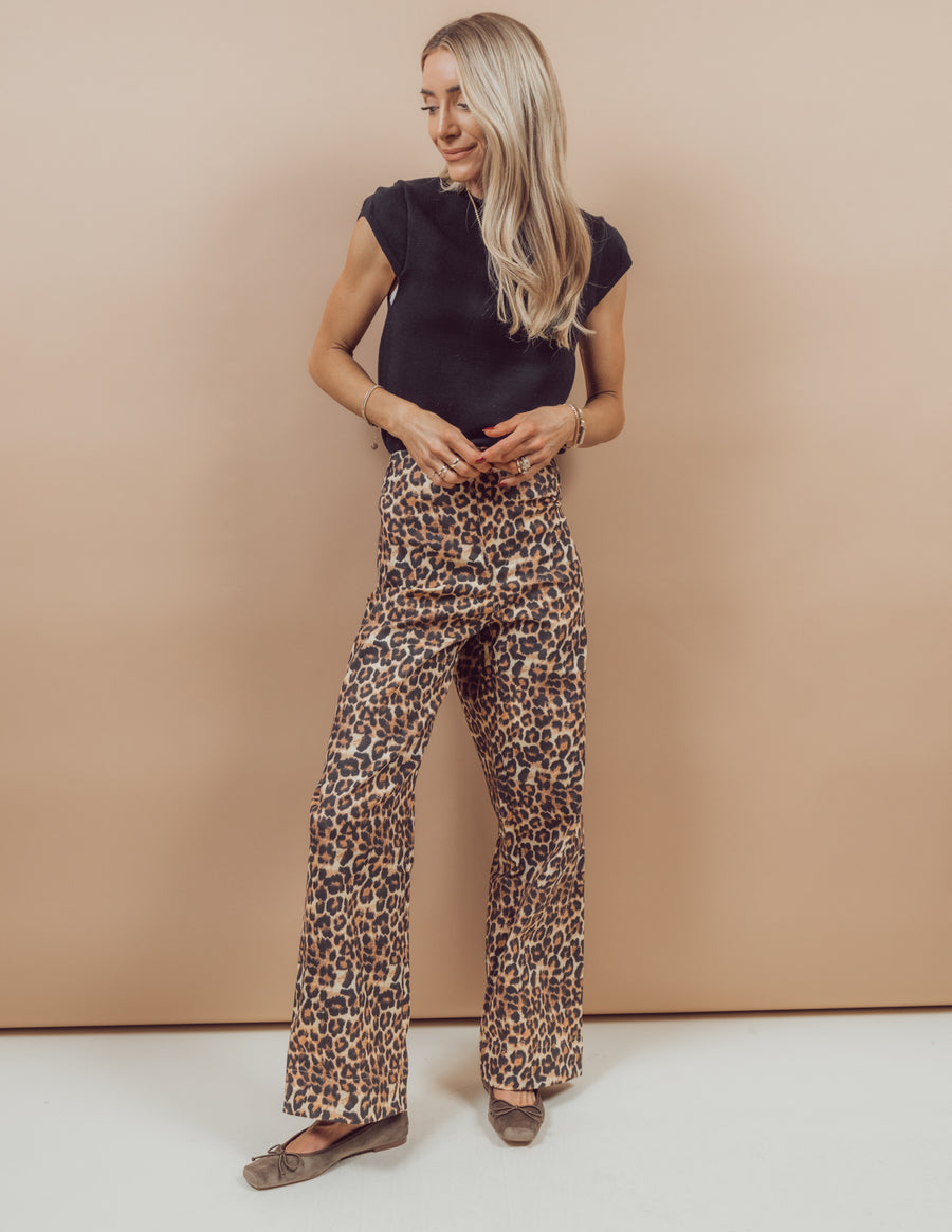 Cheetah Wide Leg Pants