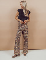 Cheetah Wide Leg Pants