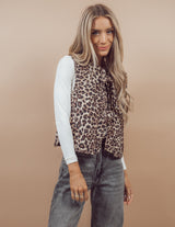 Leopard Padded Vest