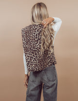 Leopard Padded Vest