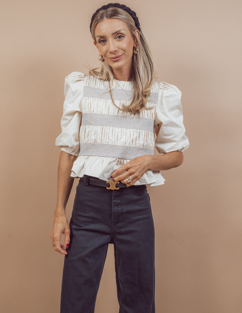 Messer Ruffle Top