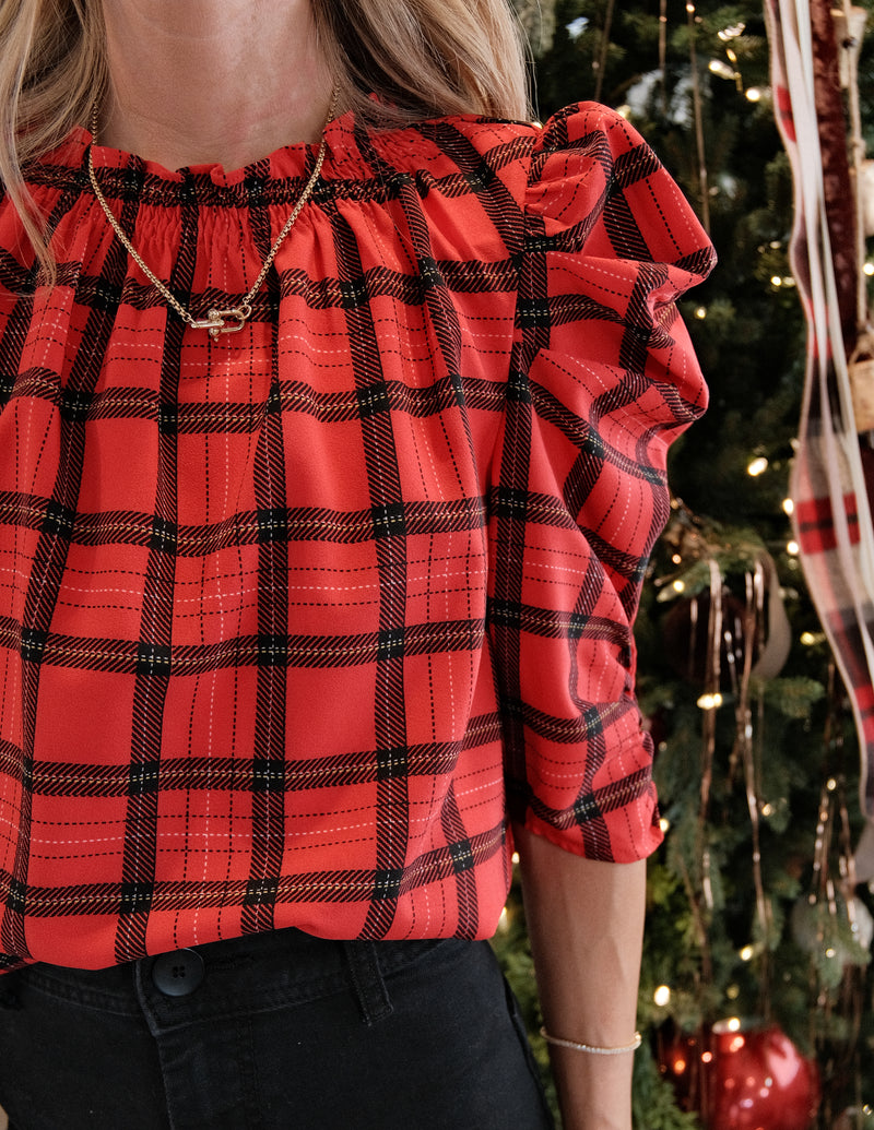 Woodland Plaid Top