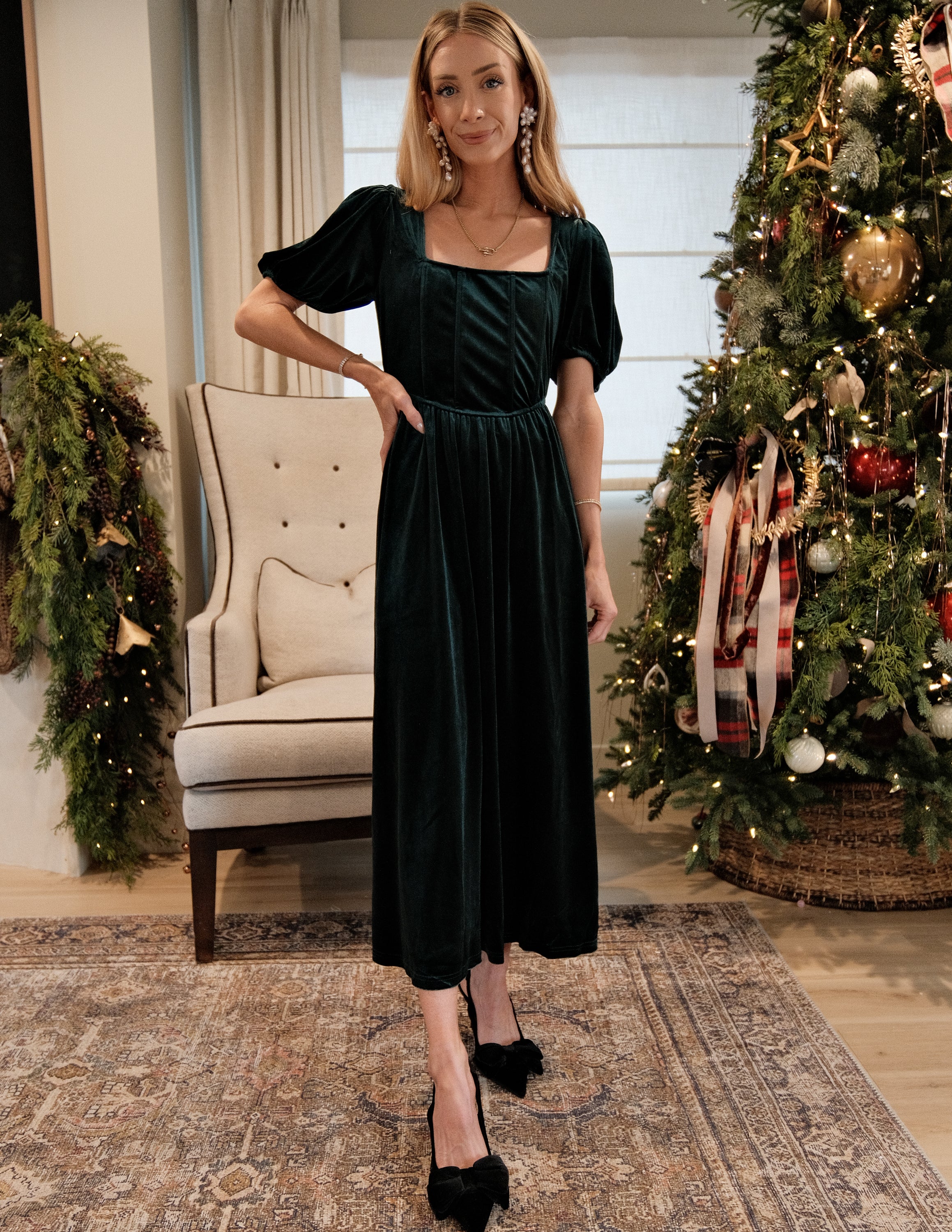 Nina Velvet Dress