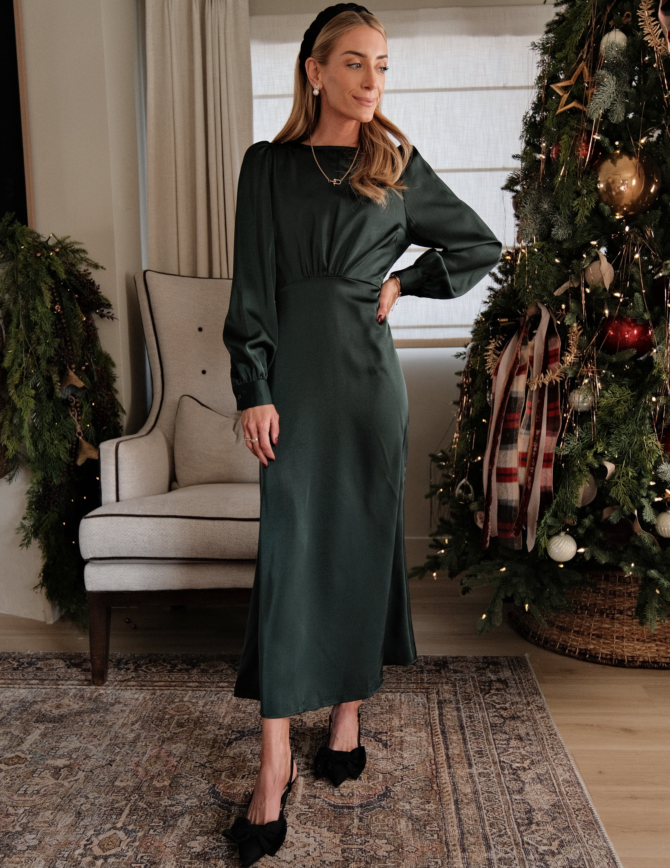 Mercy Satin Midi Dress