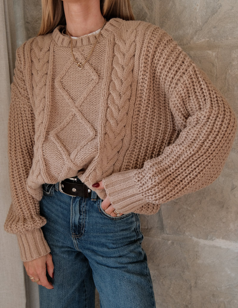 Elladie Cable Knit Sweater