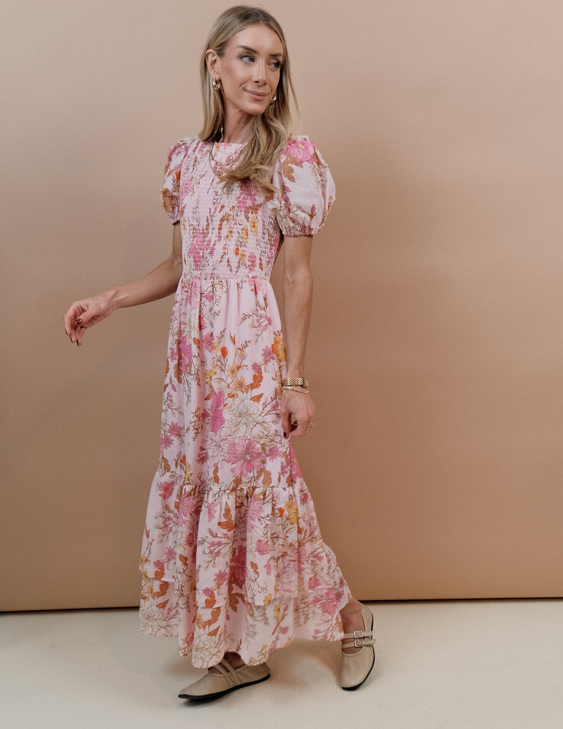 Solanda Floral Midi Dress