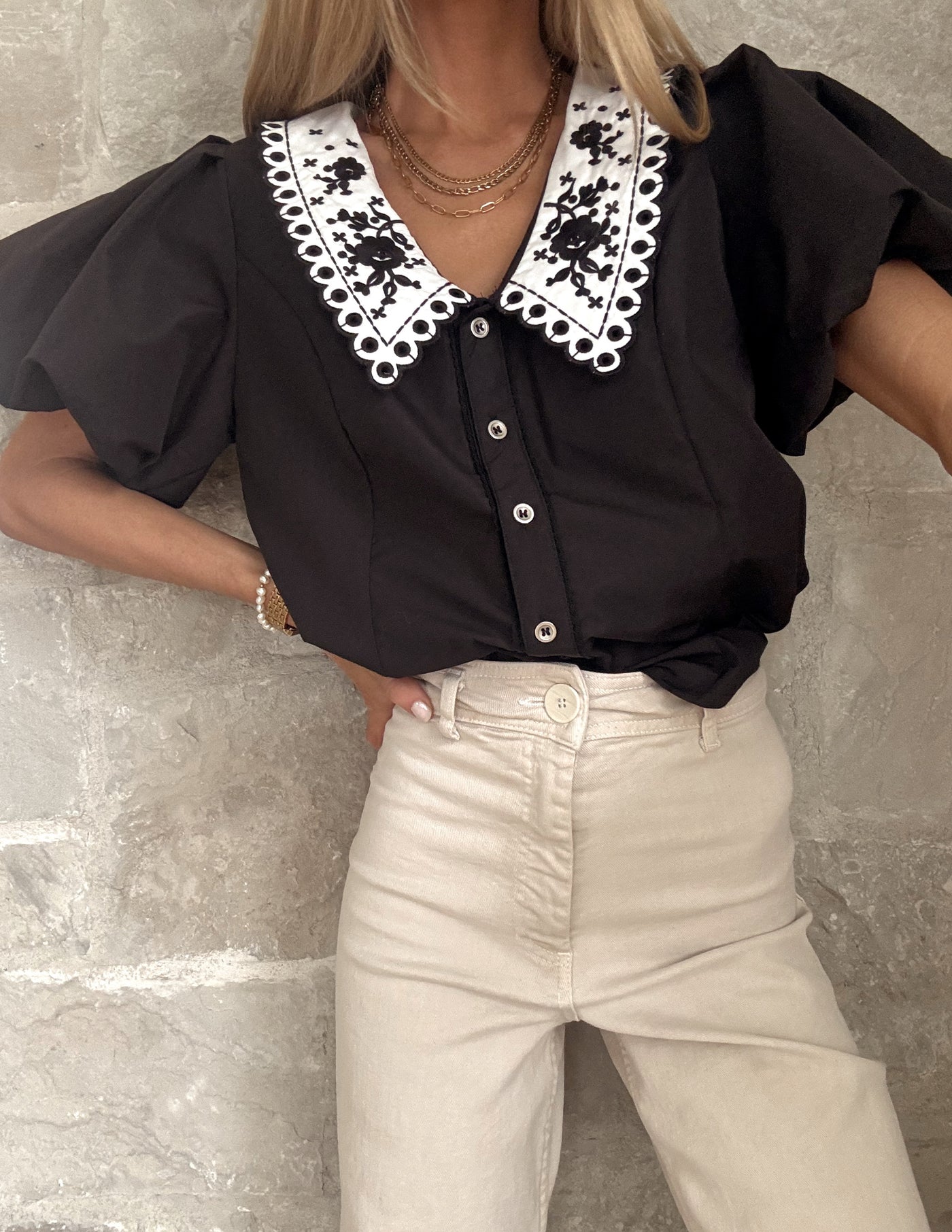 Gracie Button Up Top
