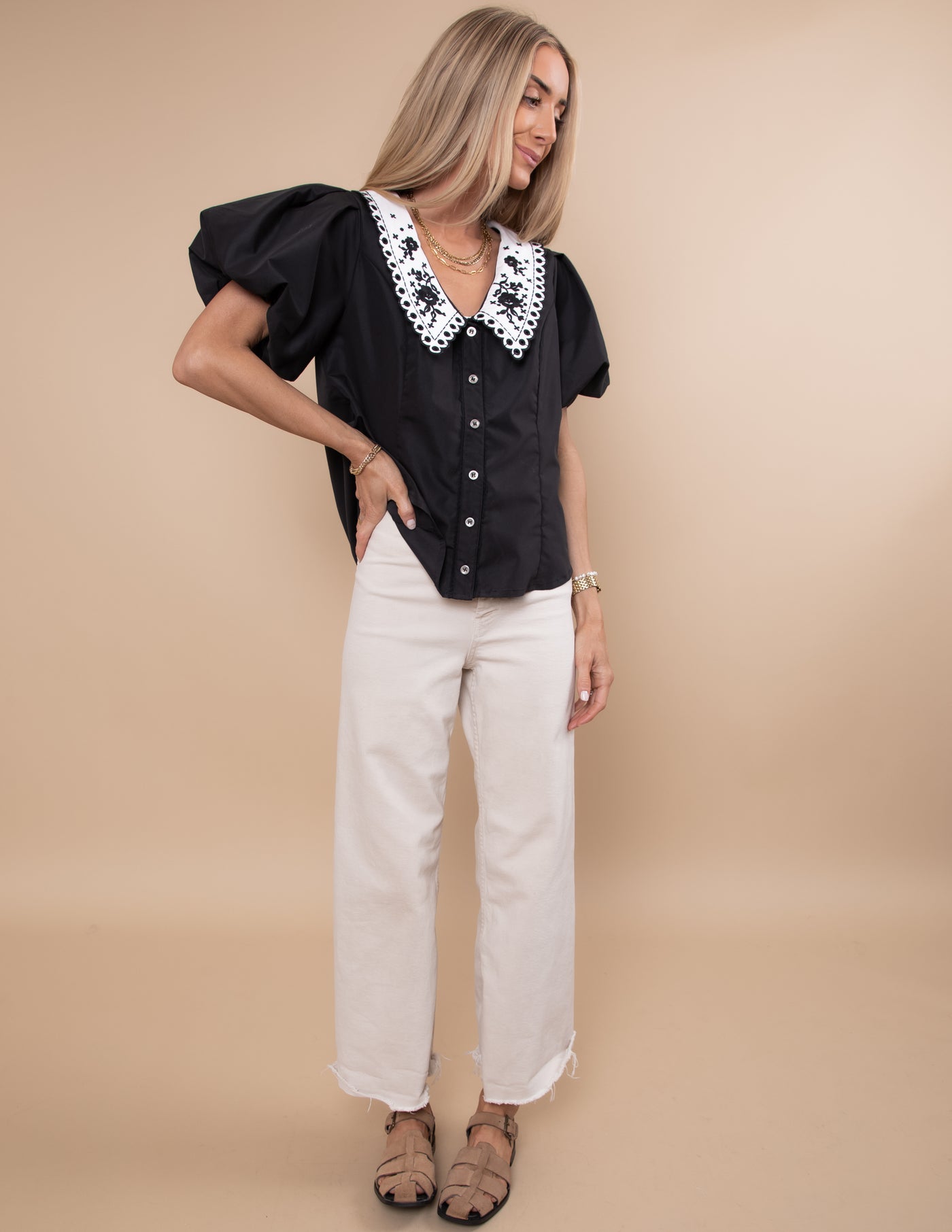 Gracie Button Up Top