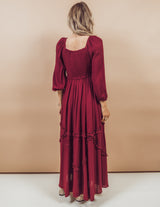 Zoe Ruffle Maxi Dress