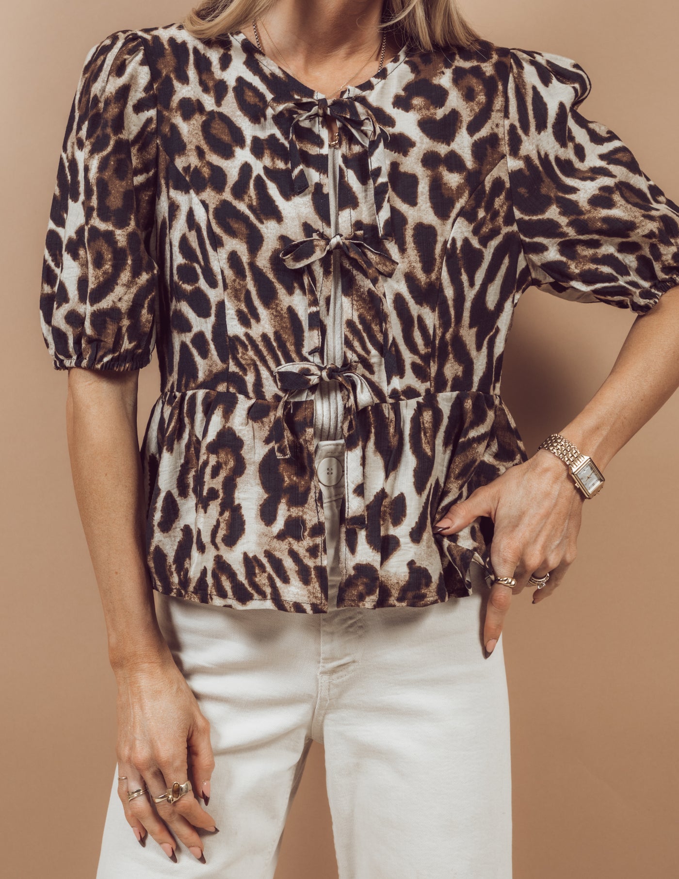 Sammi Leopard Top