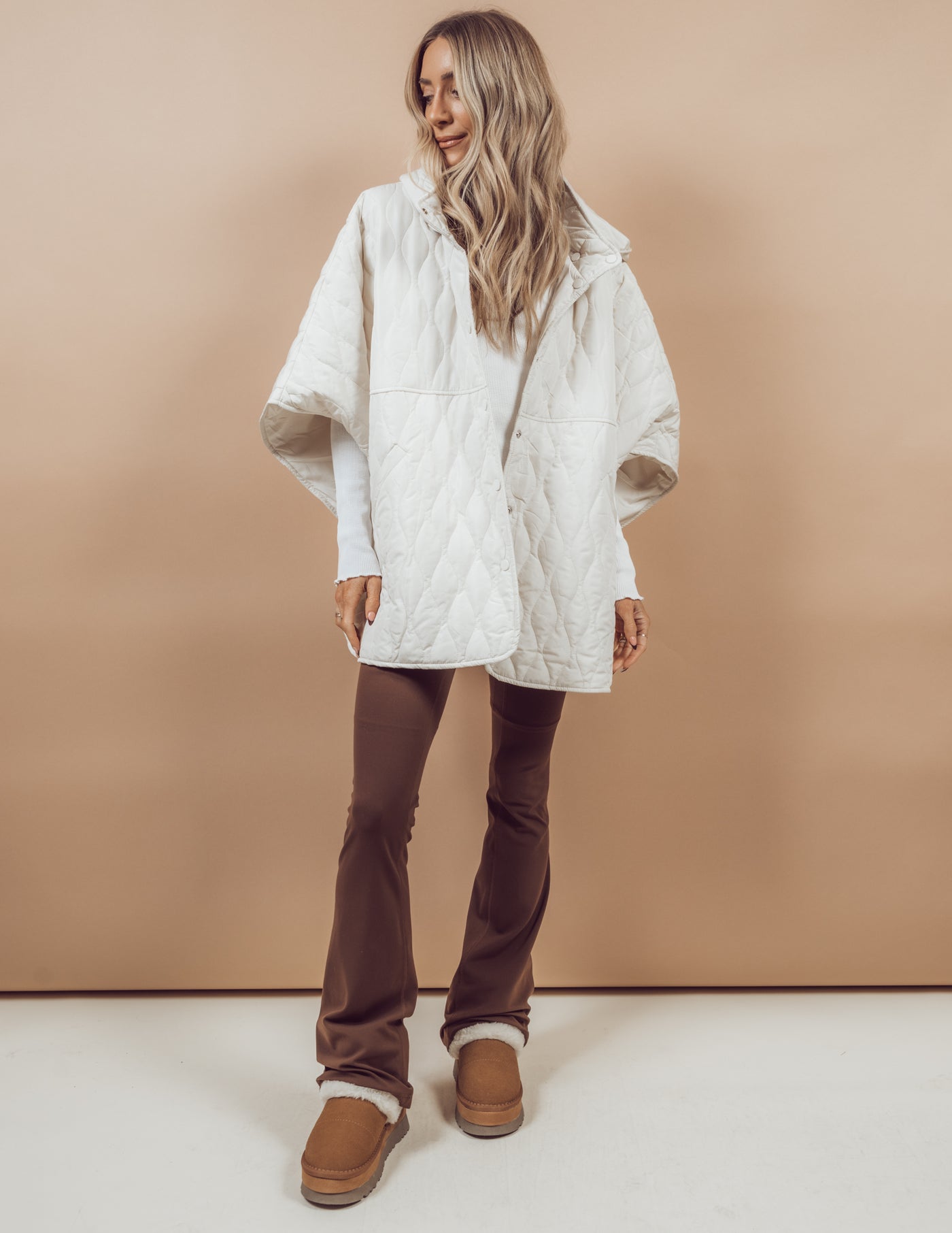 Evelee Quilted Shroud Cloak