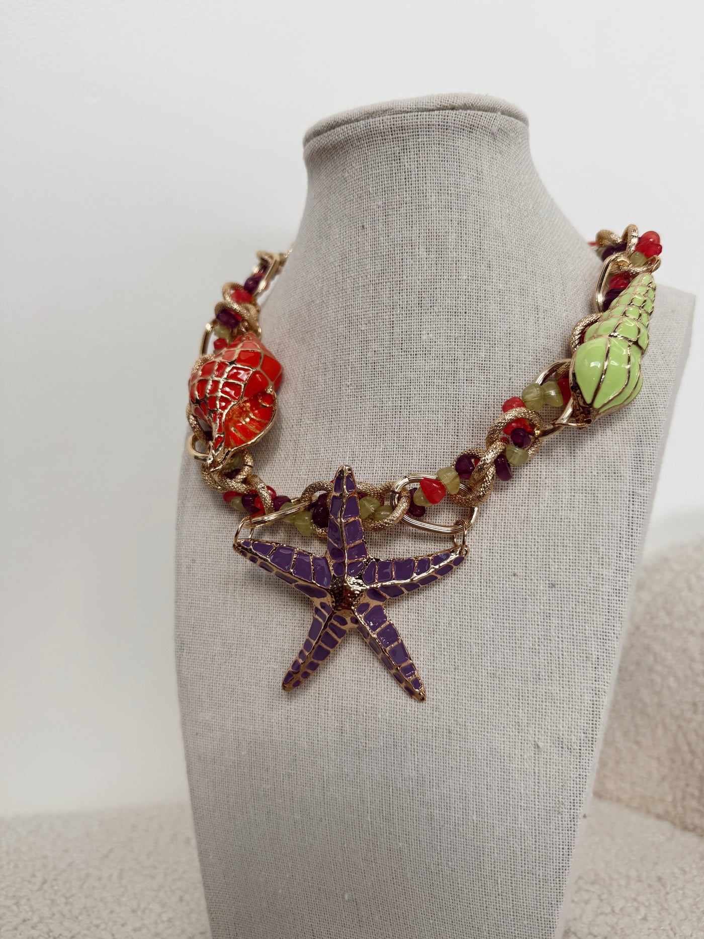 Starfish Shell Choker Necklace