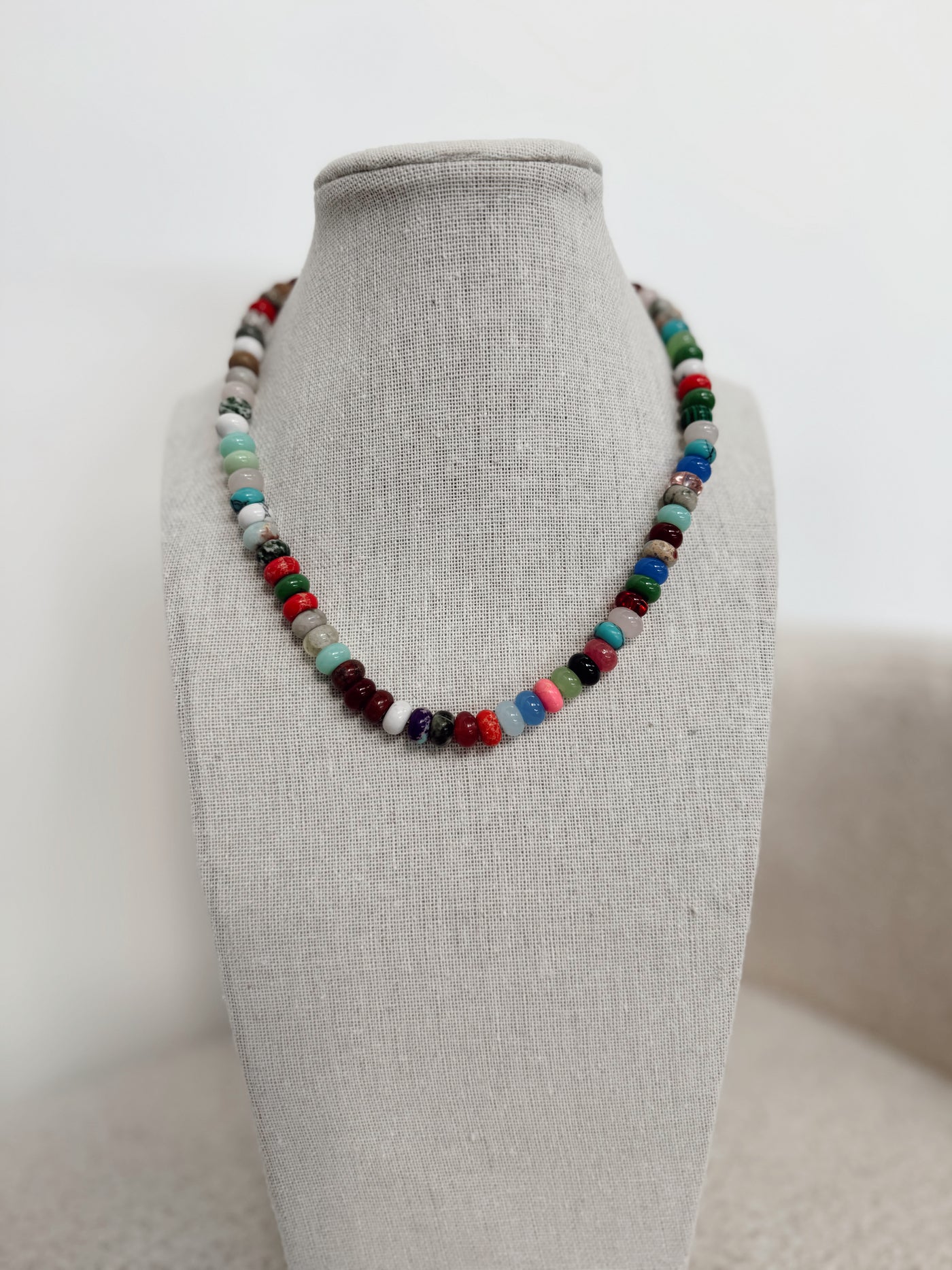 Multicolored Stone Necklace