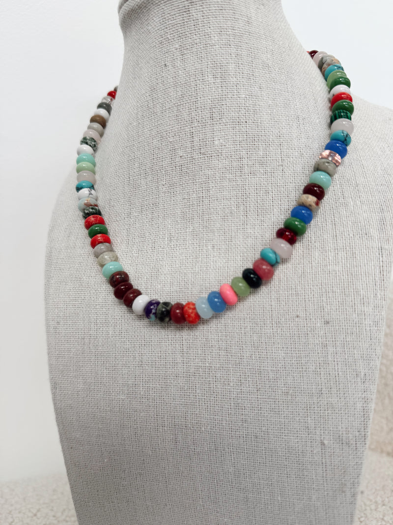 Multicolored Stone Necklace