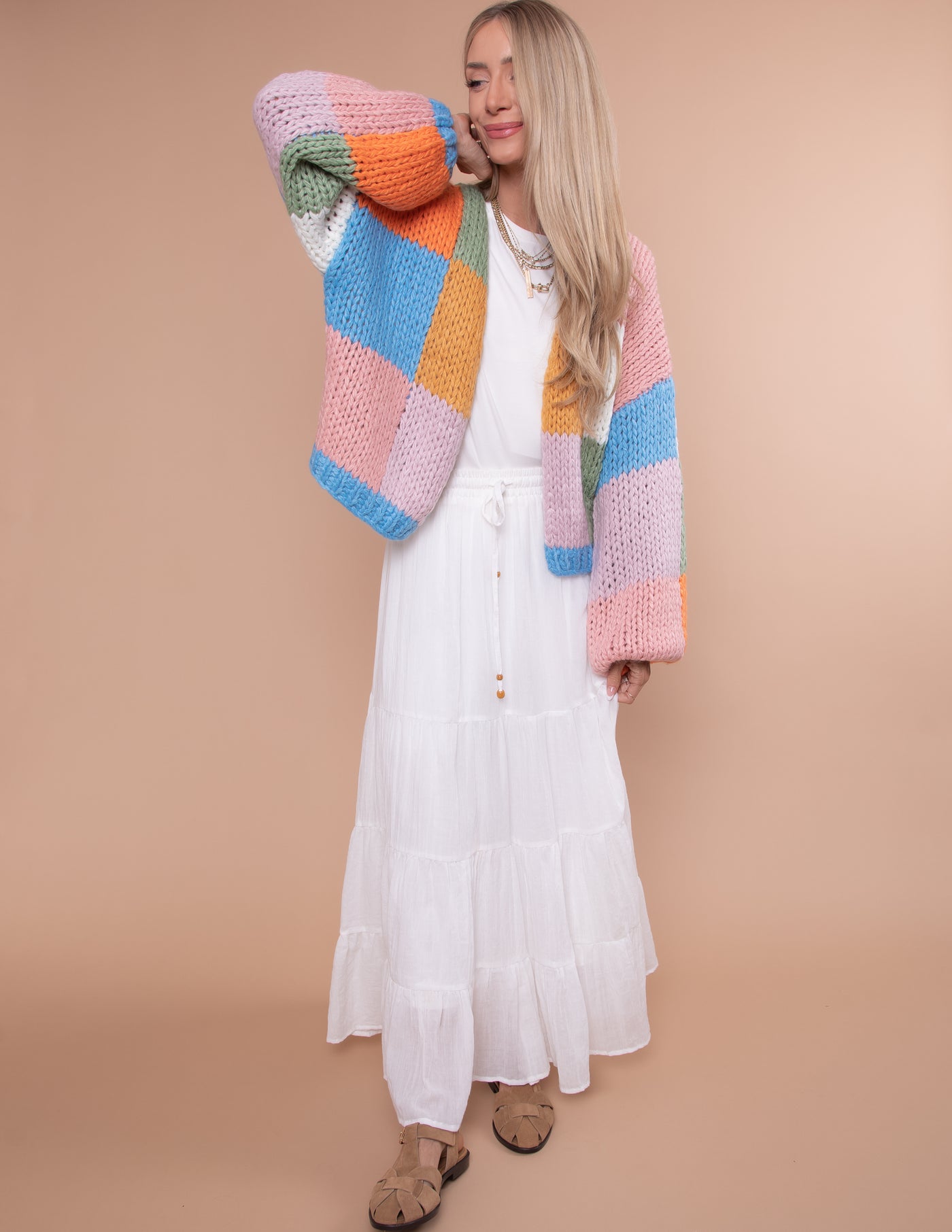 Catalina Color Block Cardigan