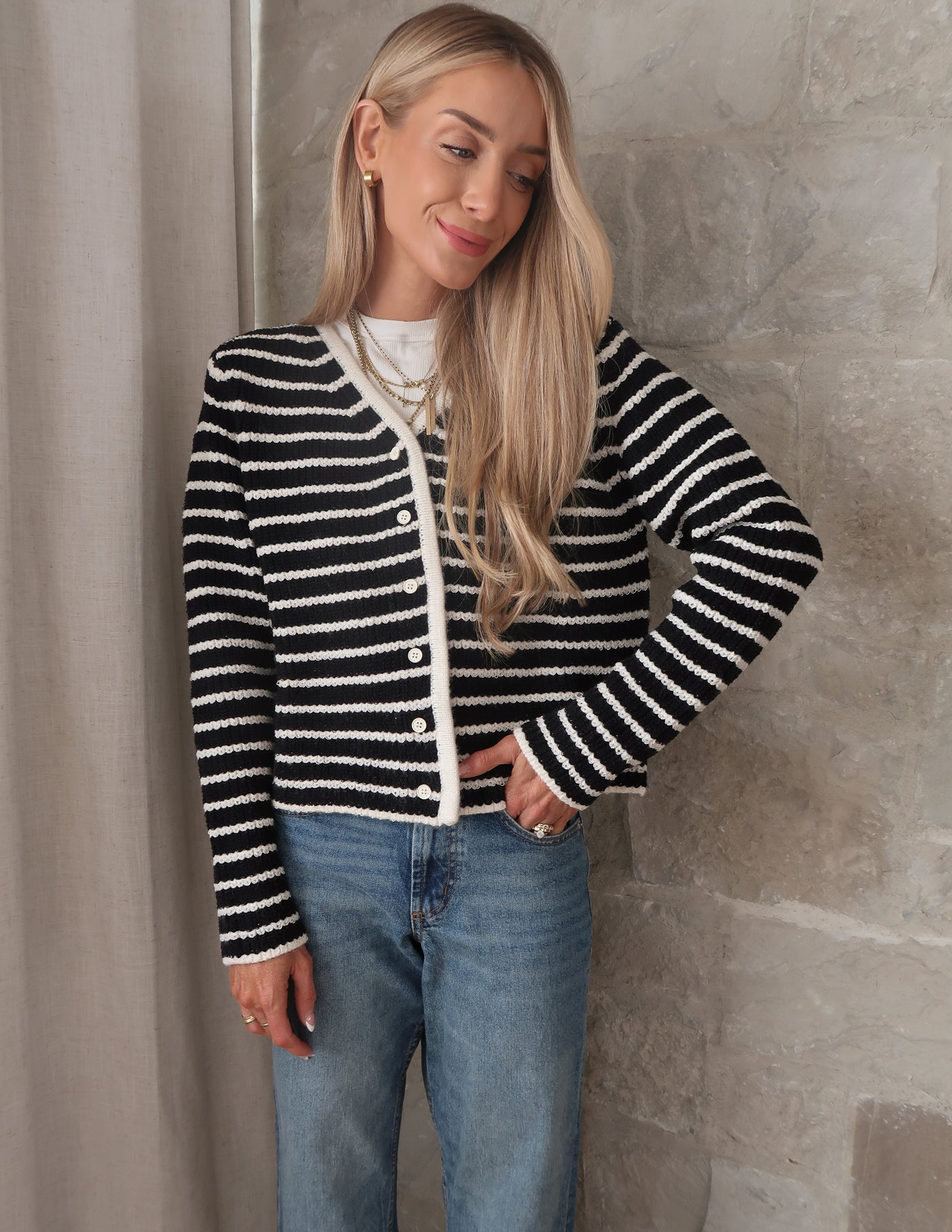 Eleanor Striped Cardigan