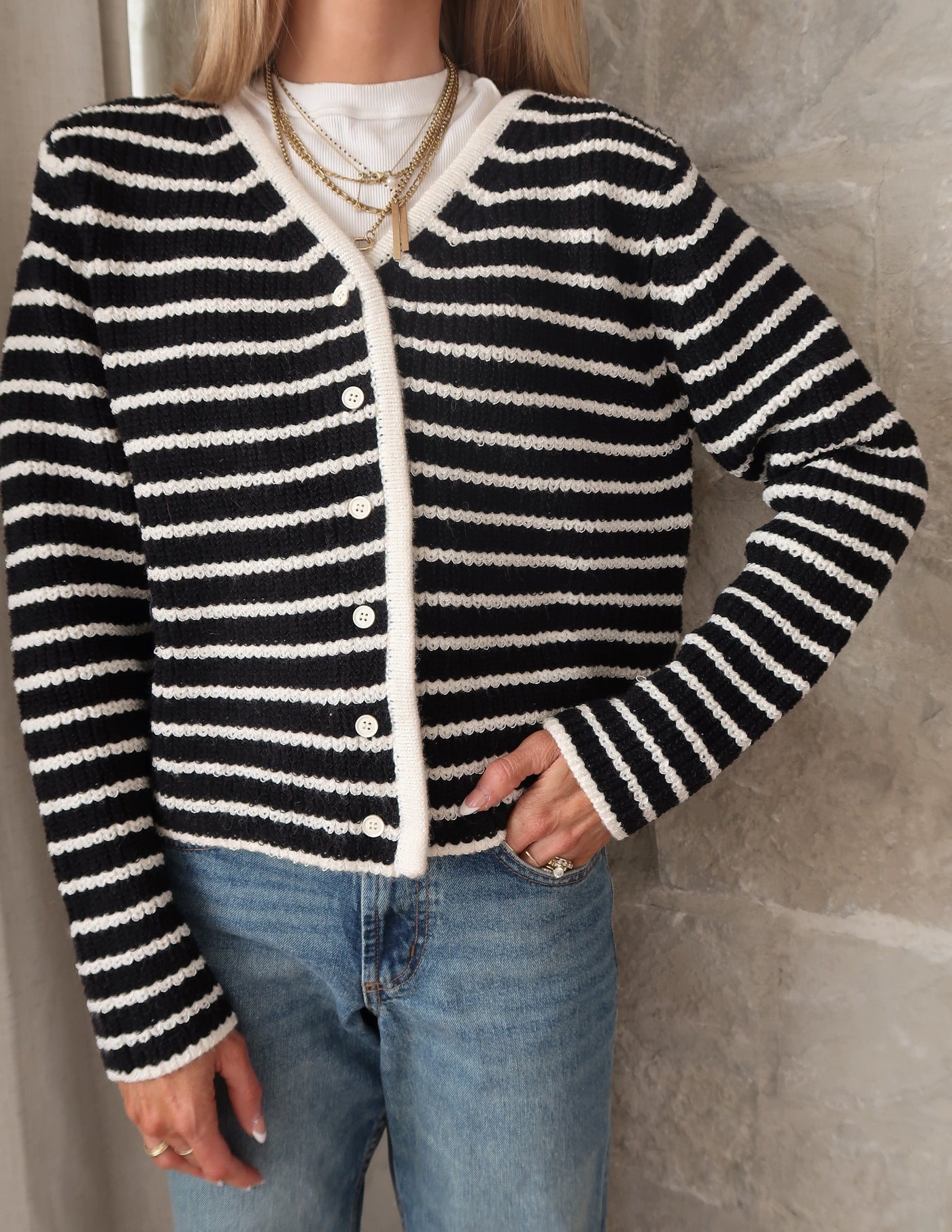 Eleanor Striped Cardigan