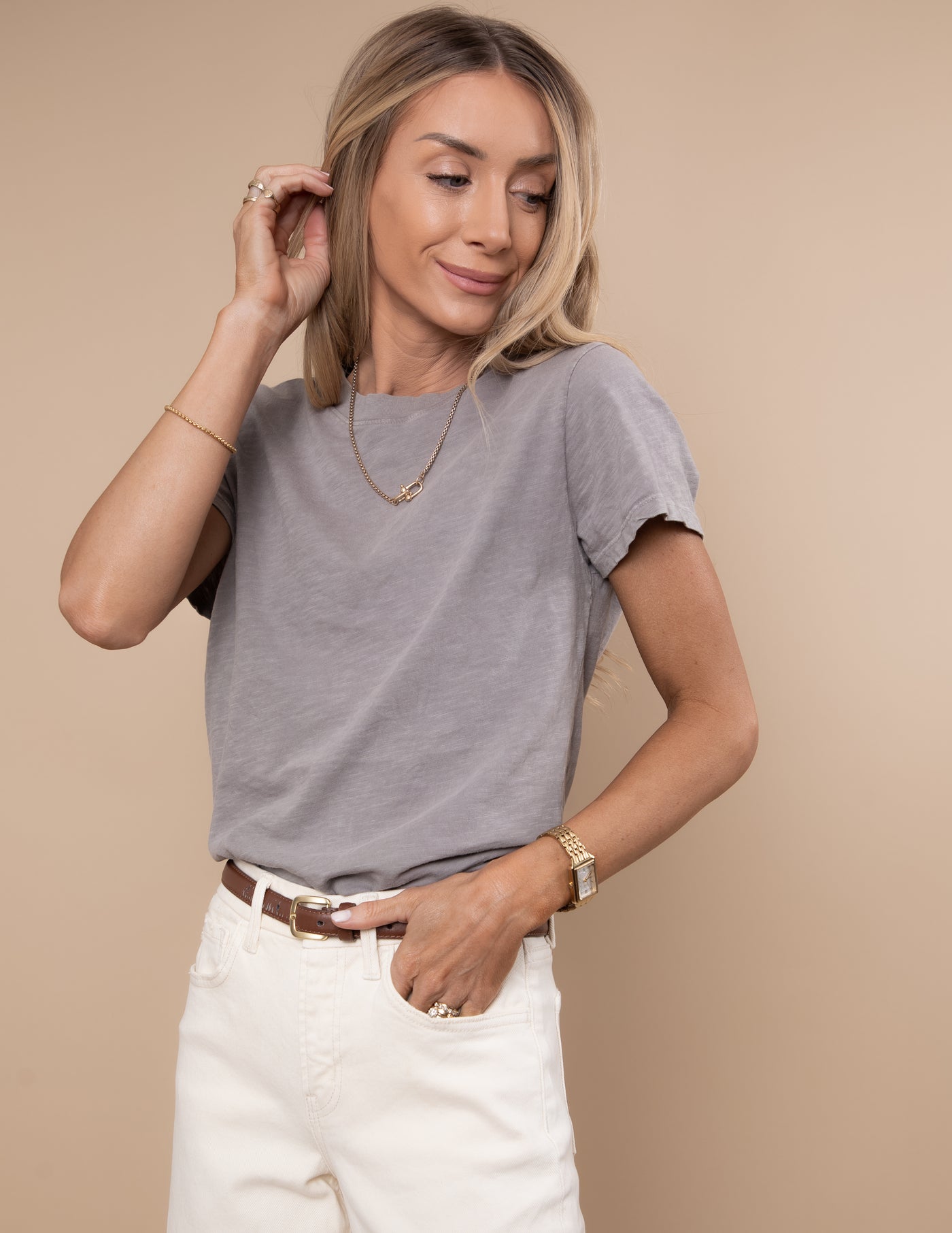 Janae Acid Wash Tee