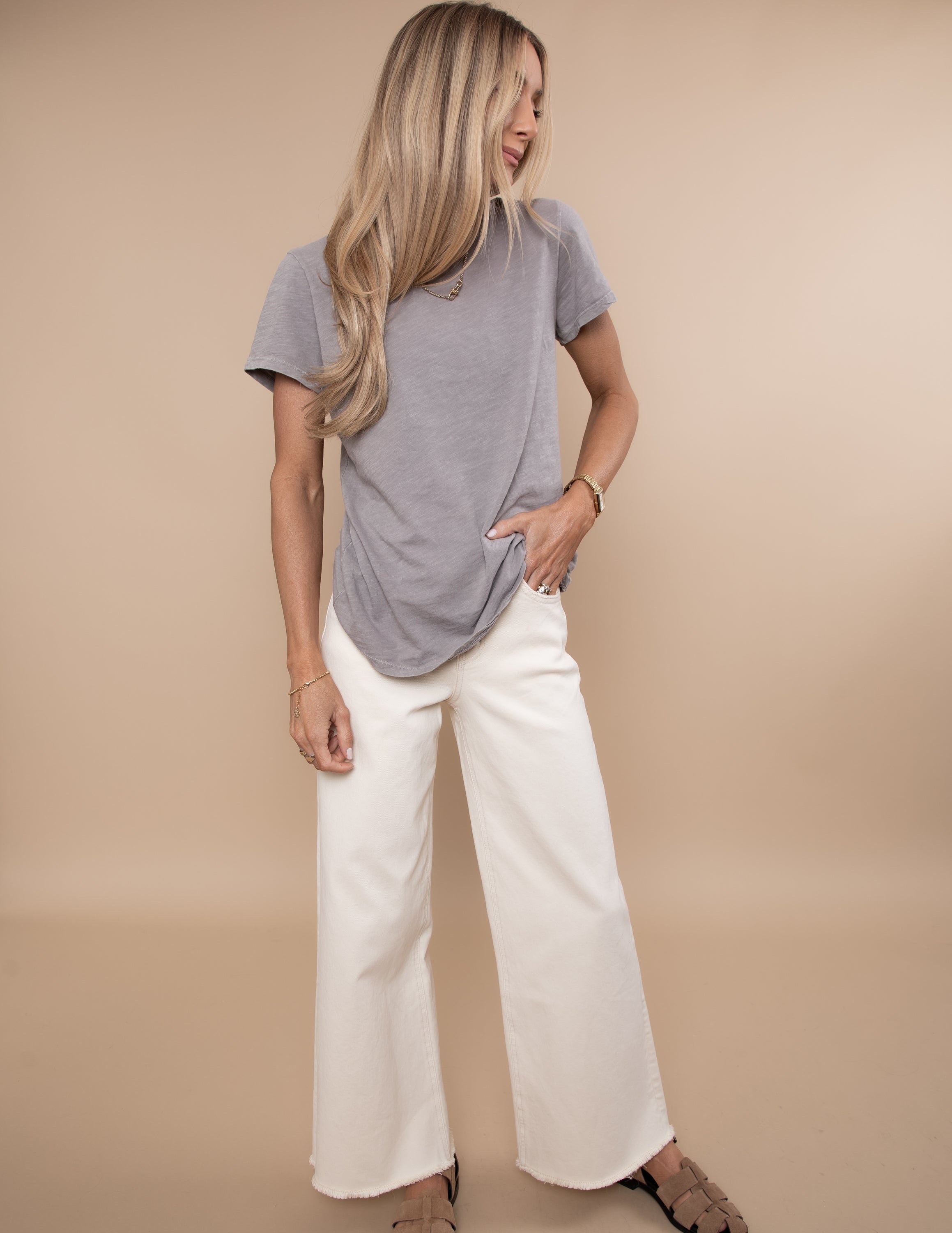 Janae Acid Wash Tee