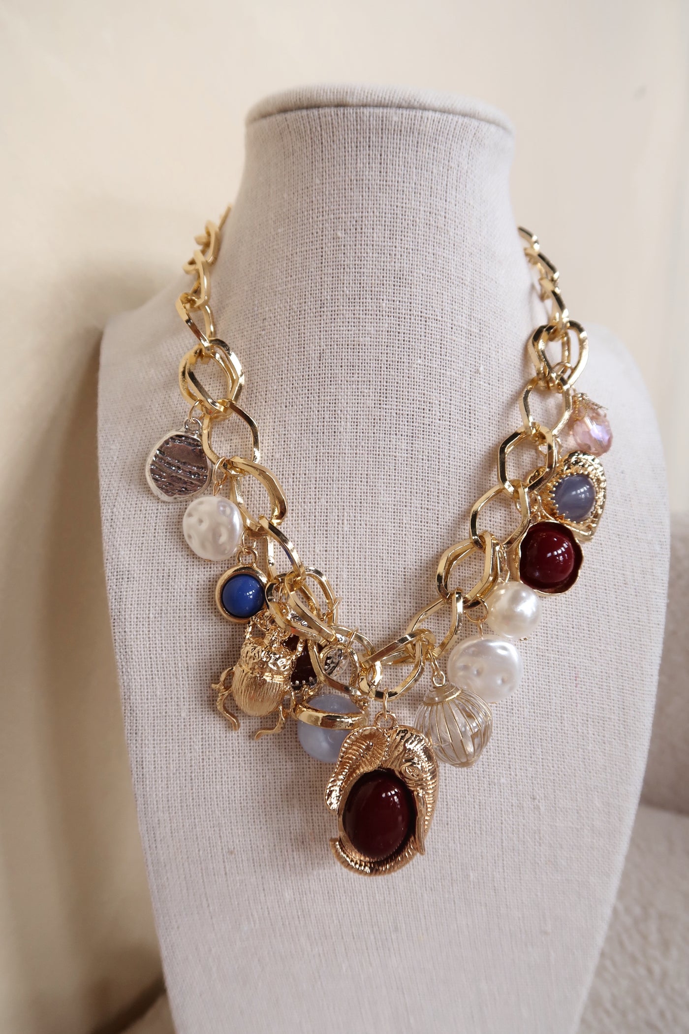 Chunky Charm Necklace