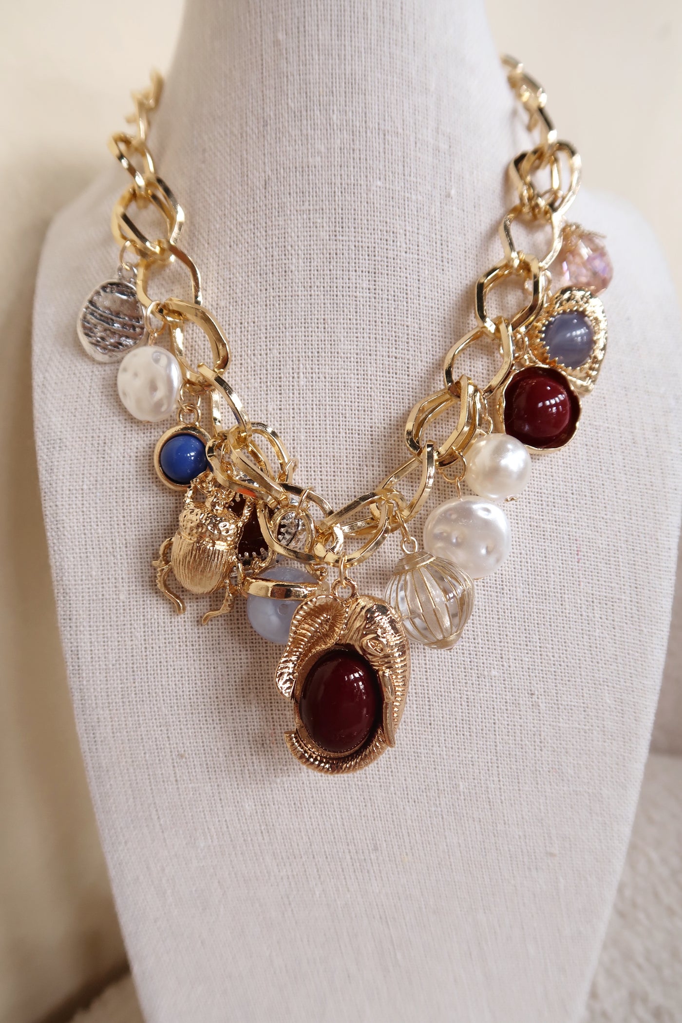 Chunky Charm Necklace