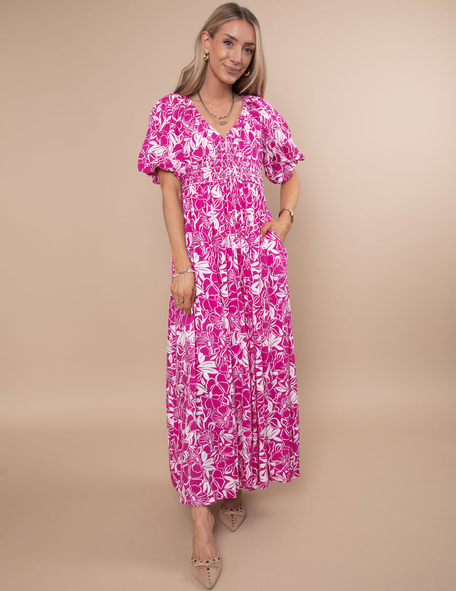 Resort Print Maxi Dress