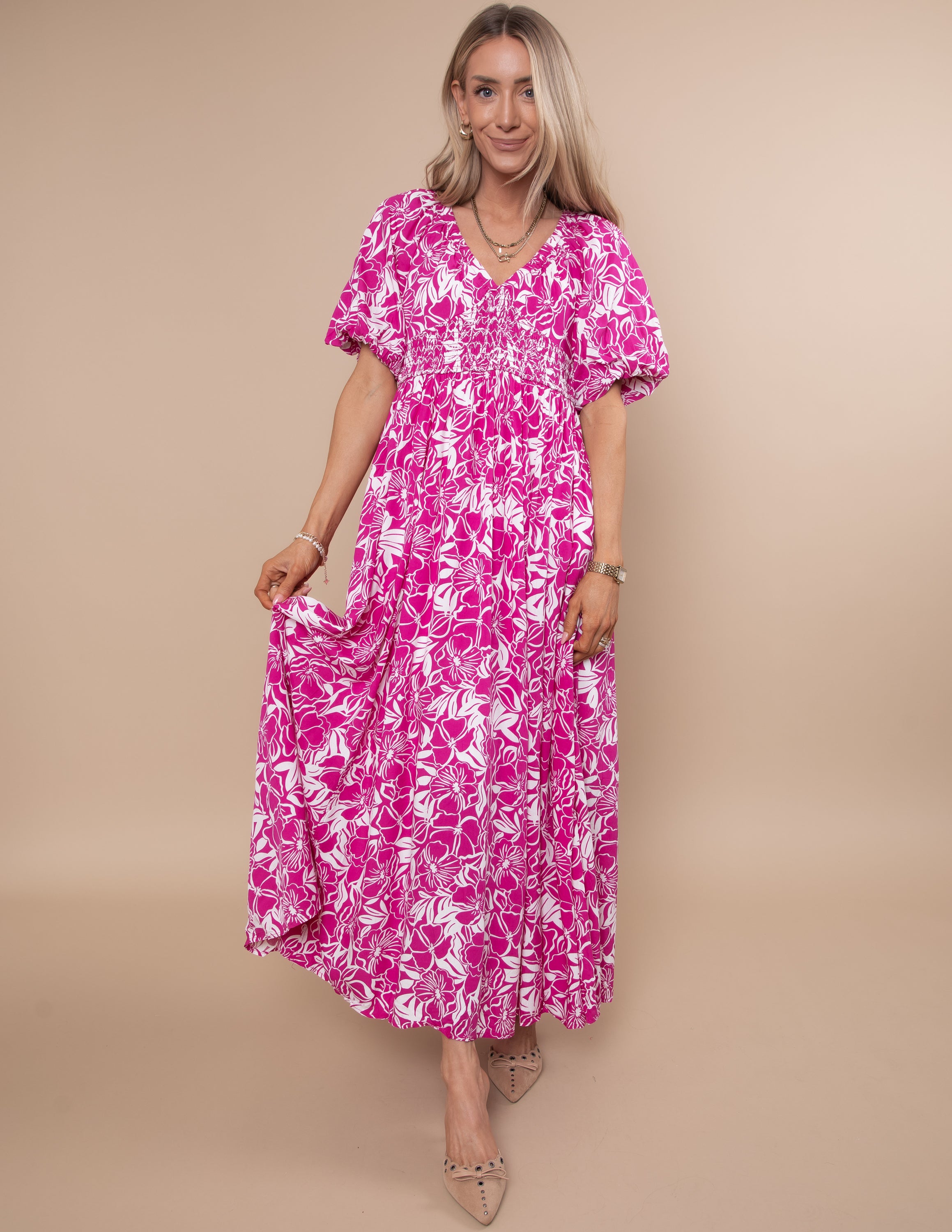 Resort Print Maxi Dress