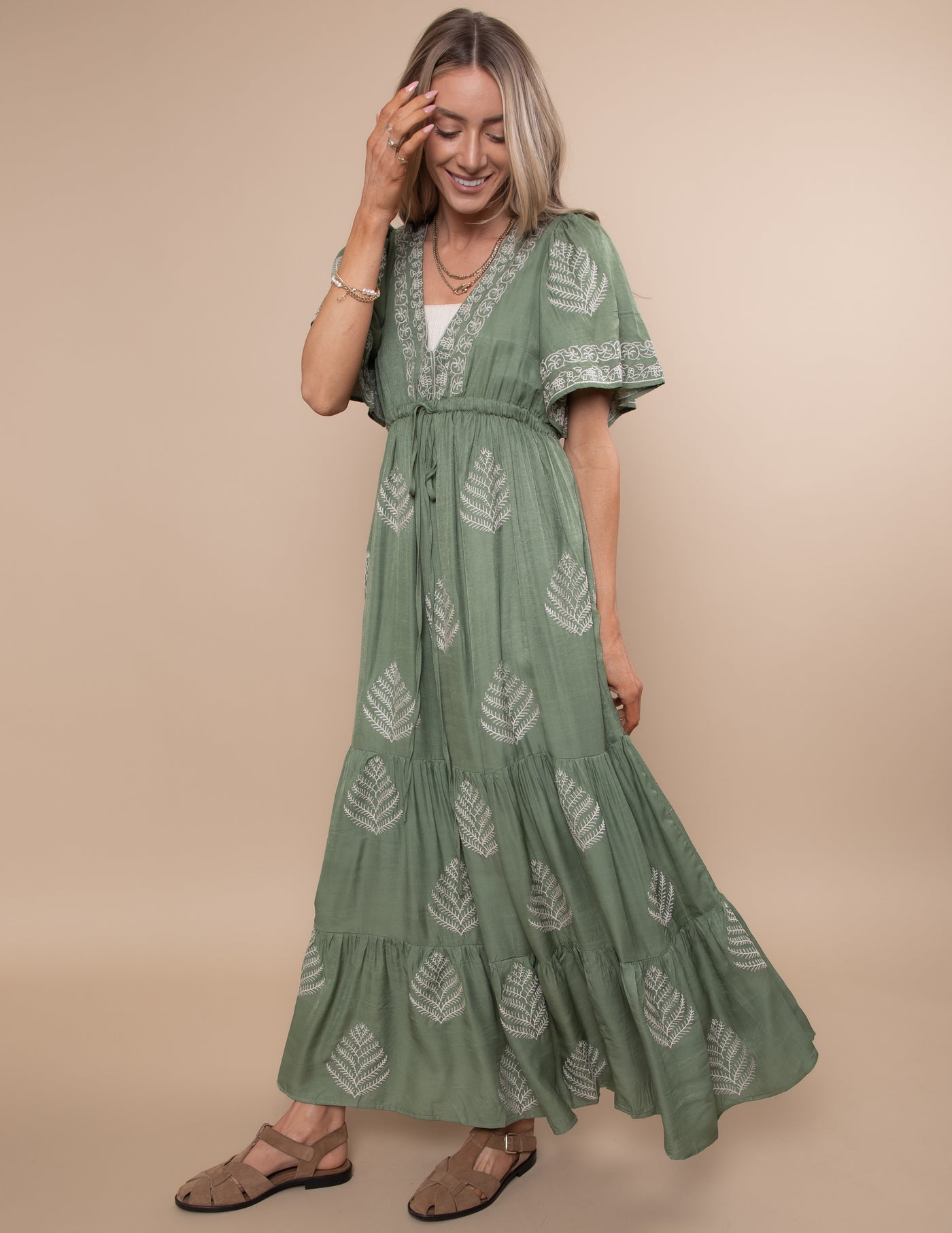 botanical embroidered dress Botanical Embroidered Dress Shop Stevie