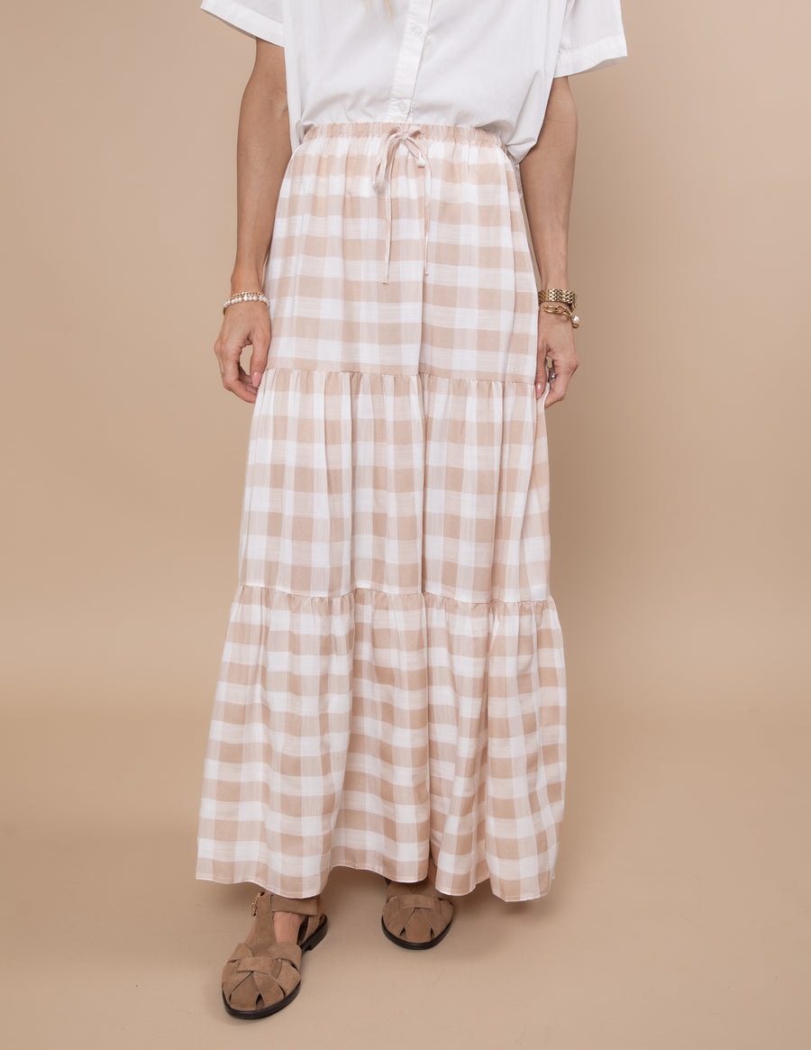 Allysa Gingham Skirt