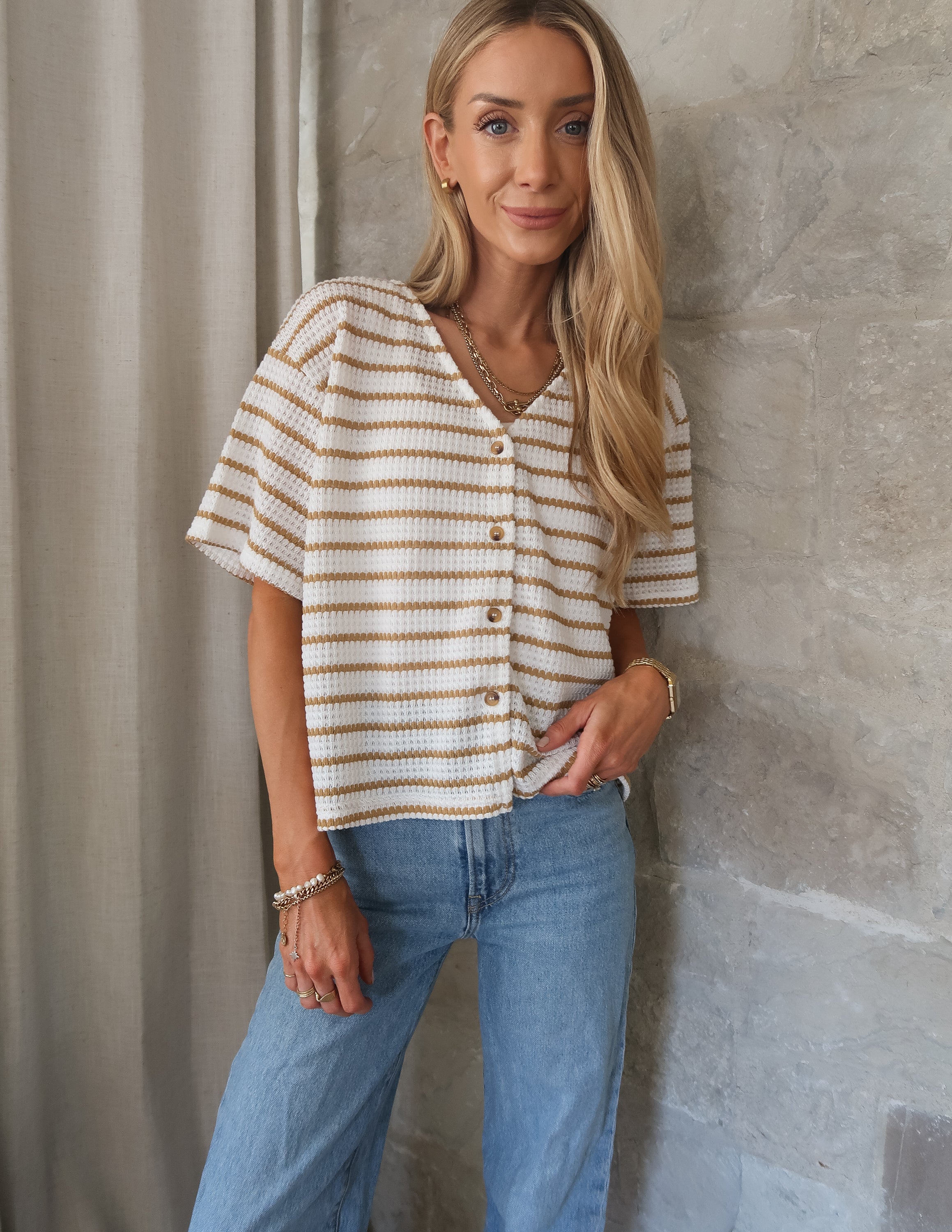 Larisa Striped Top