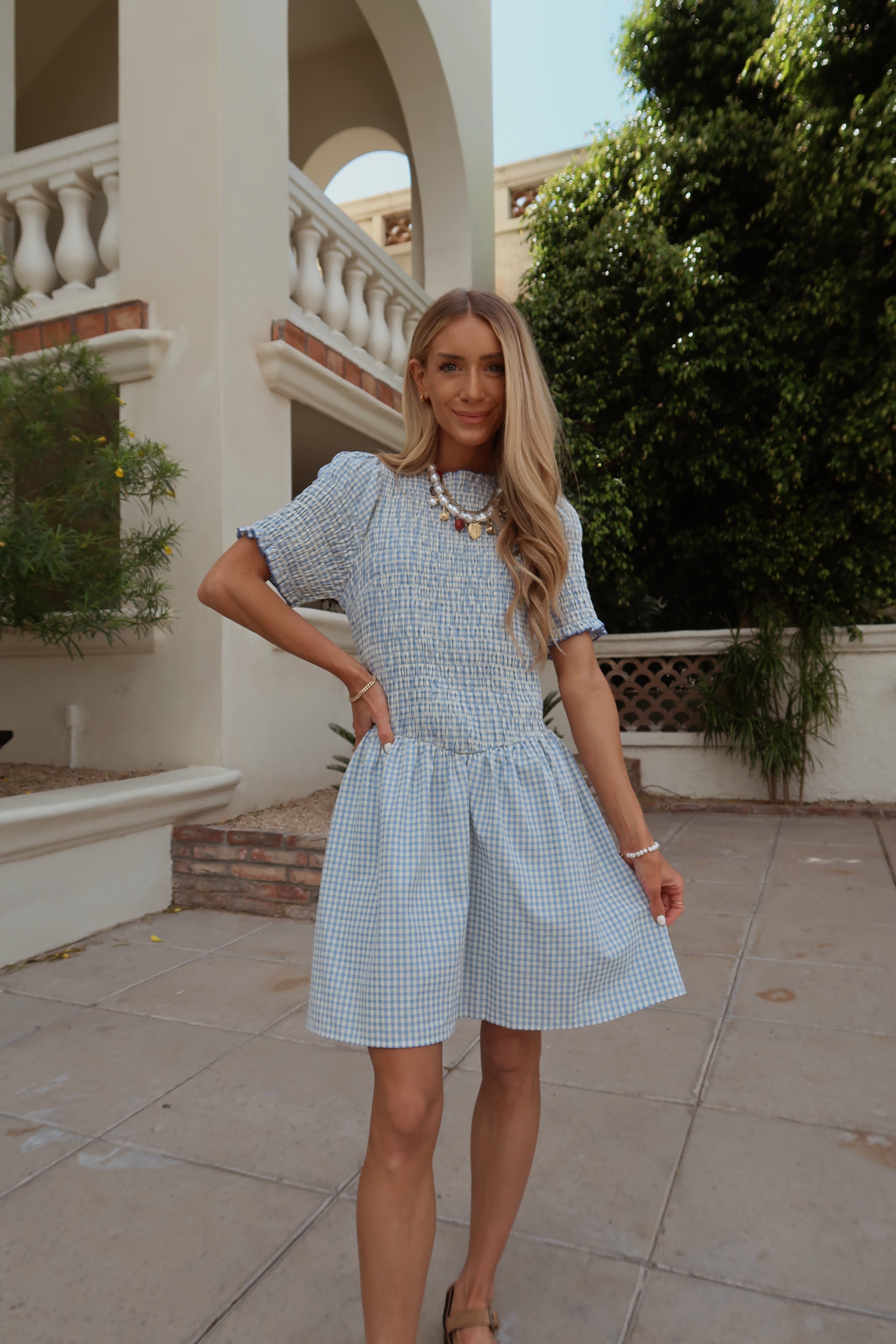 Cristina Gingham Dress