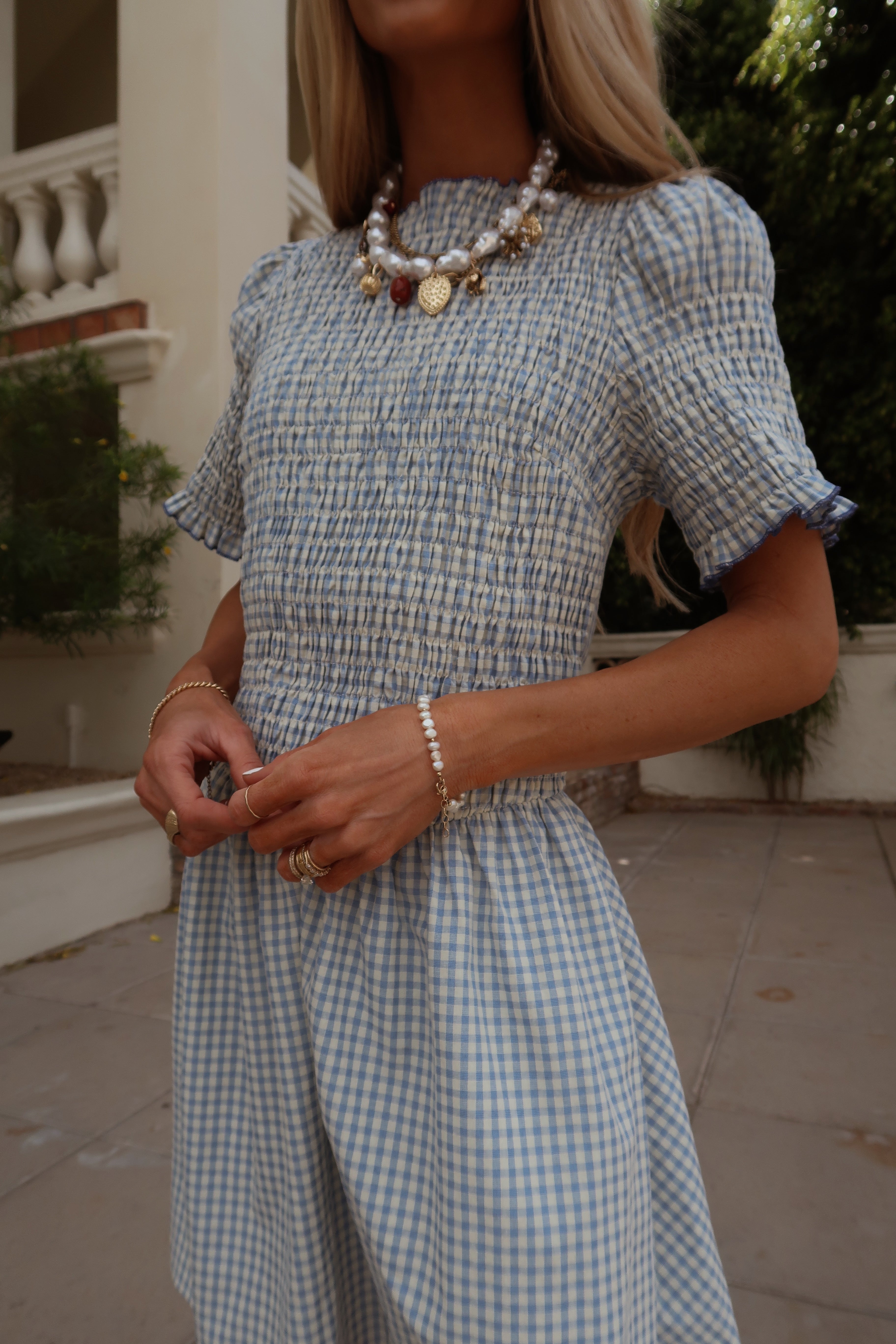 Cristina Gingham Dress