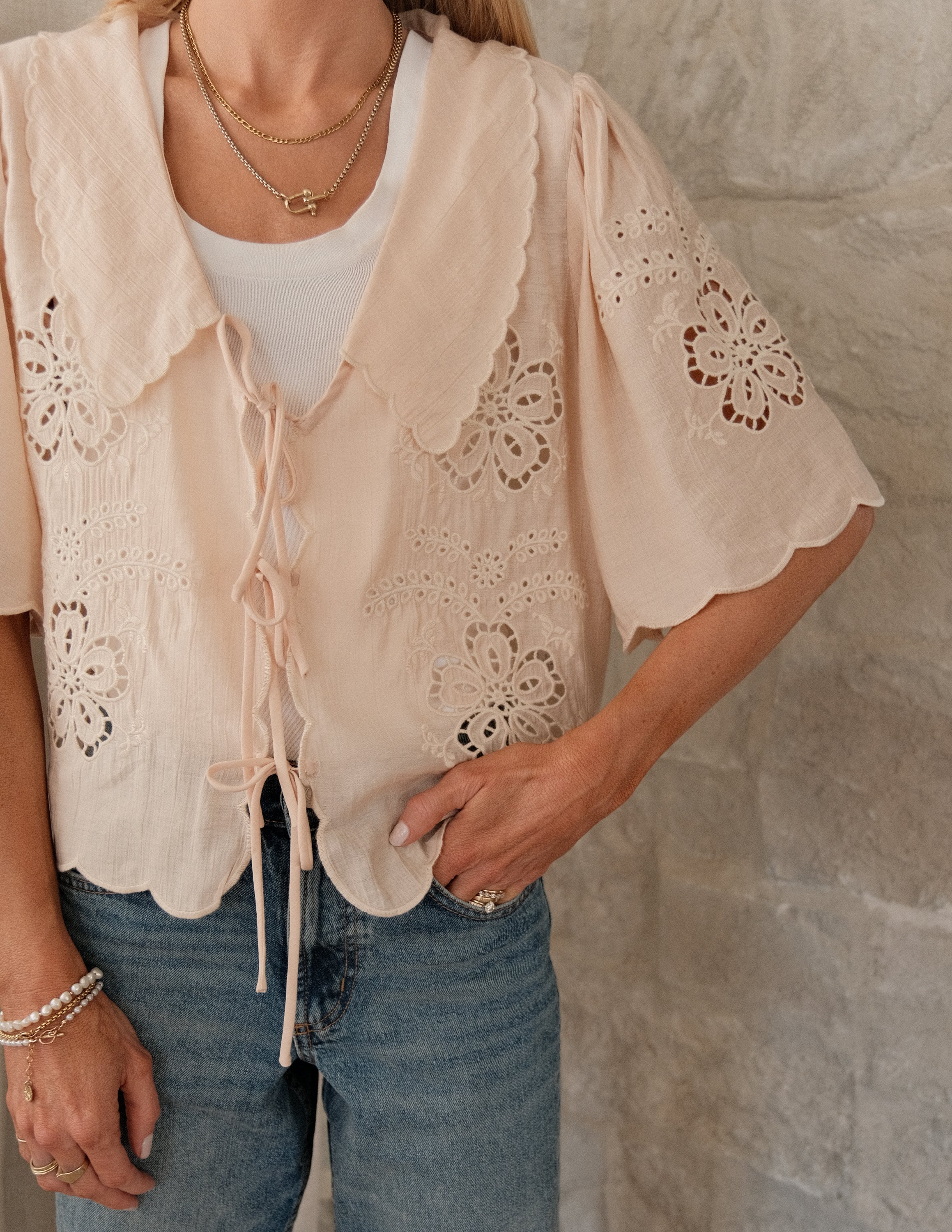 Aliyah Embroidered Top