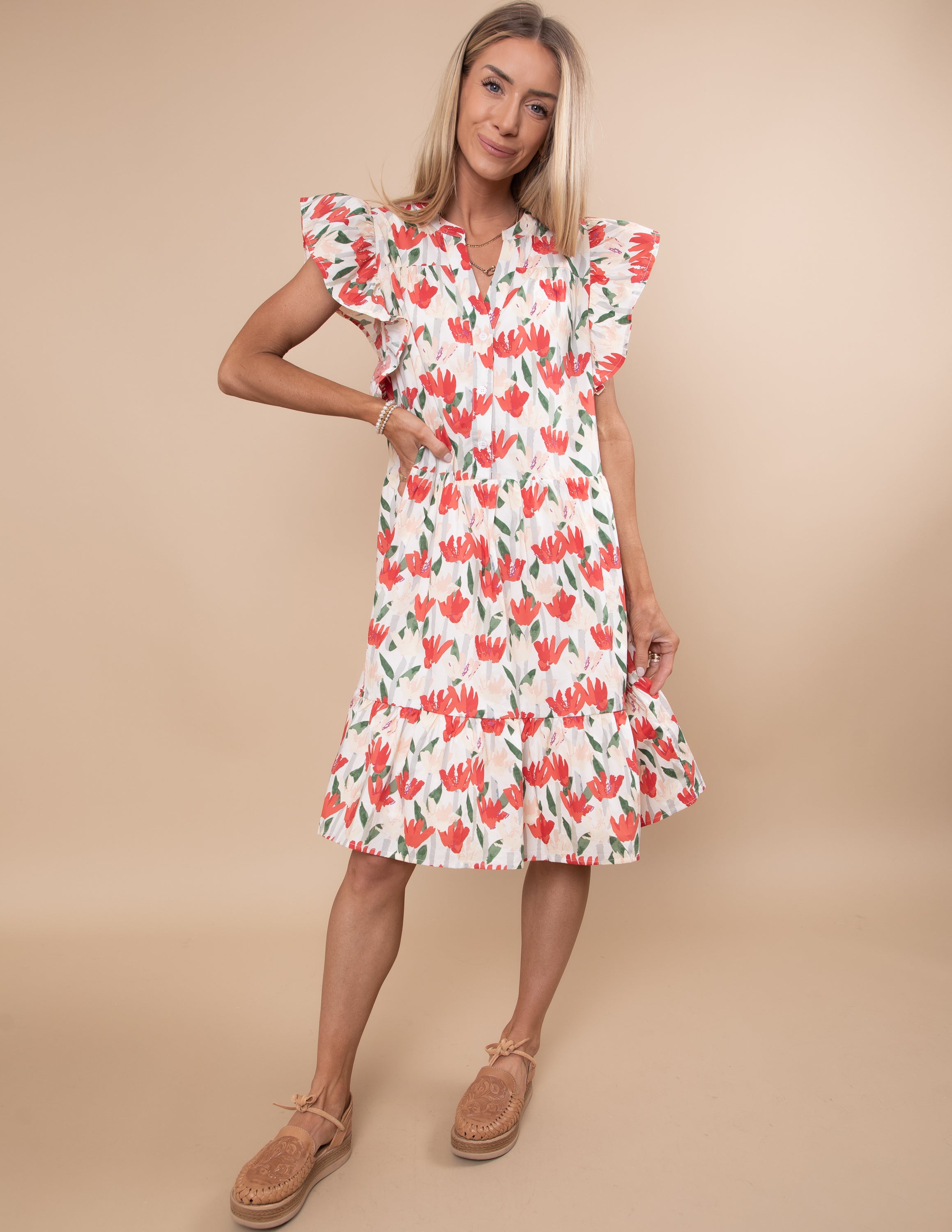 Marian Floral Dress
