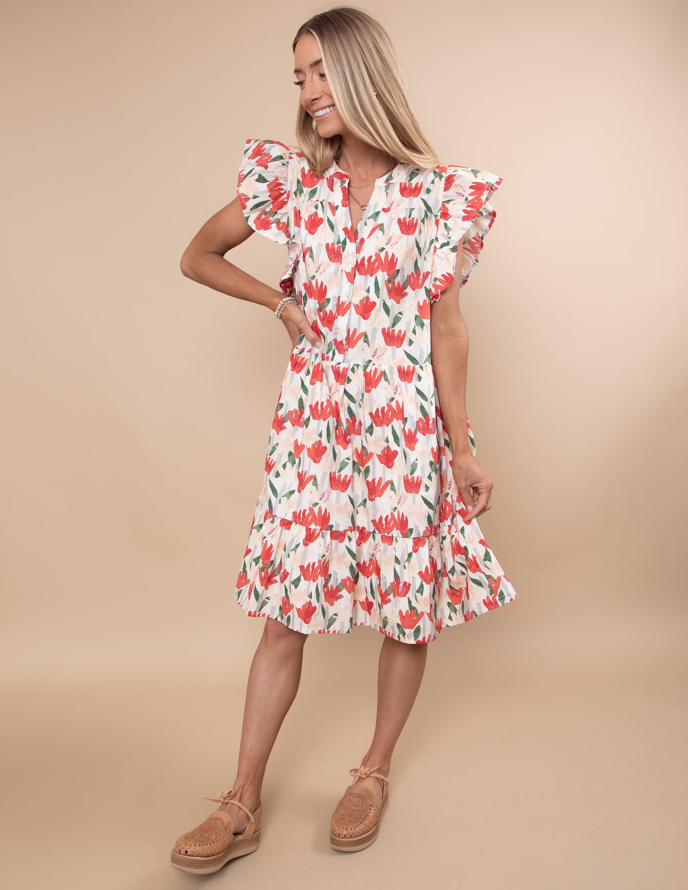 Marian Floral Dress