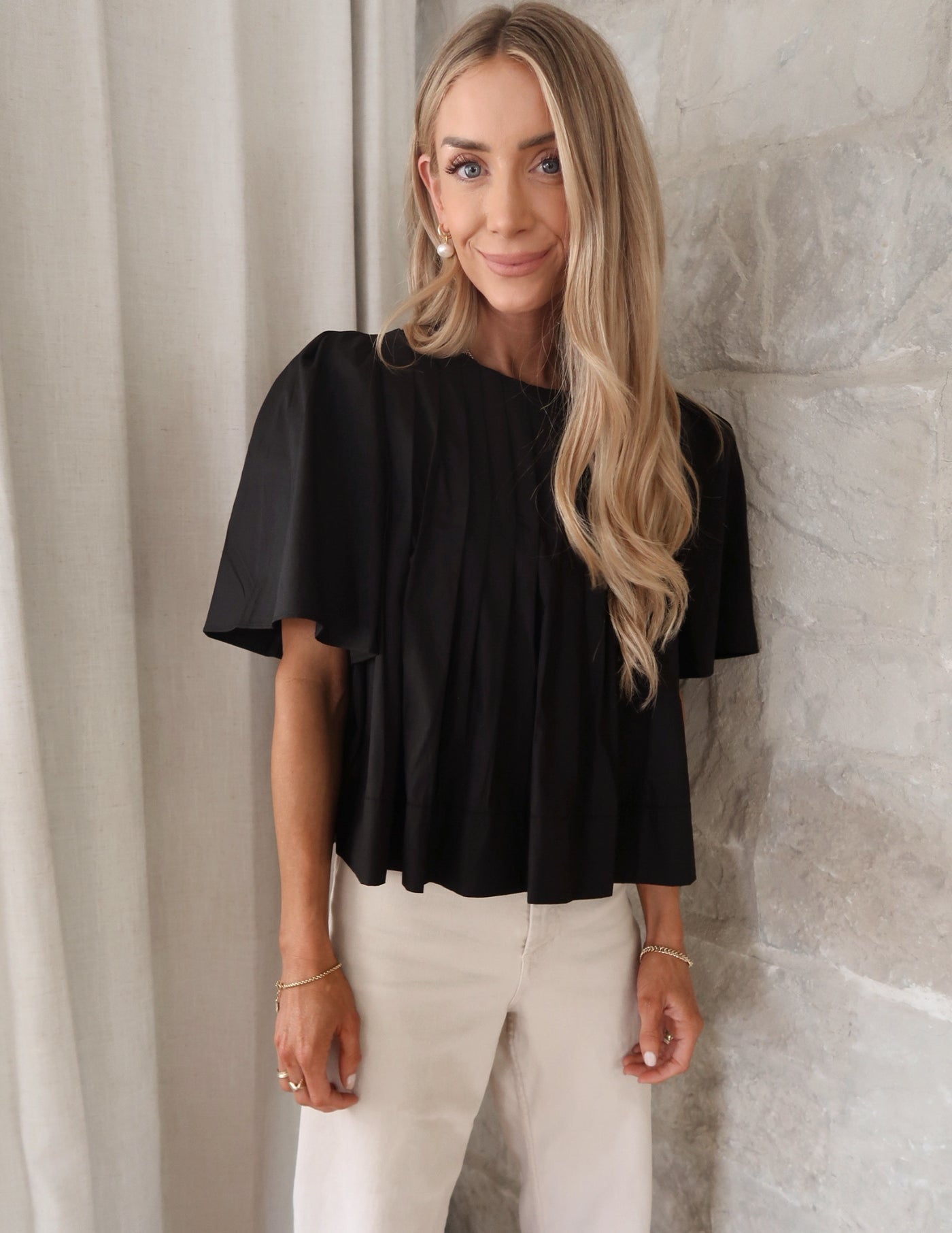 Jillan Pleated Top