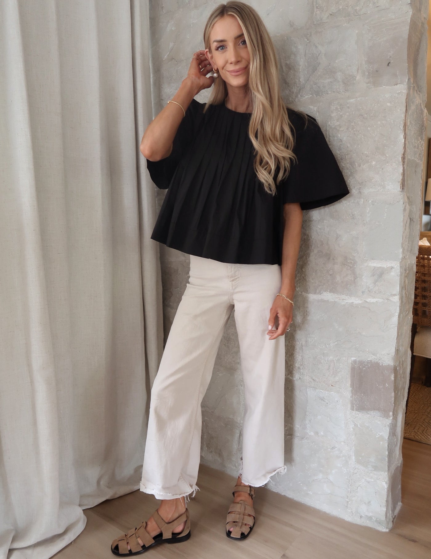 Jillan Pleated Top