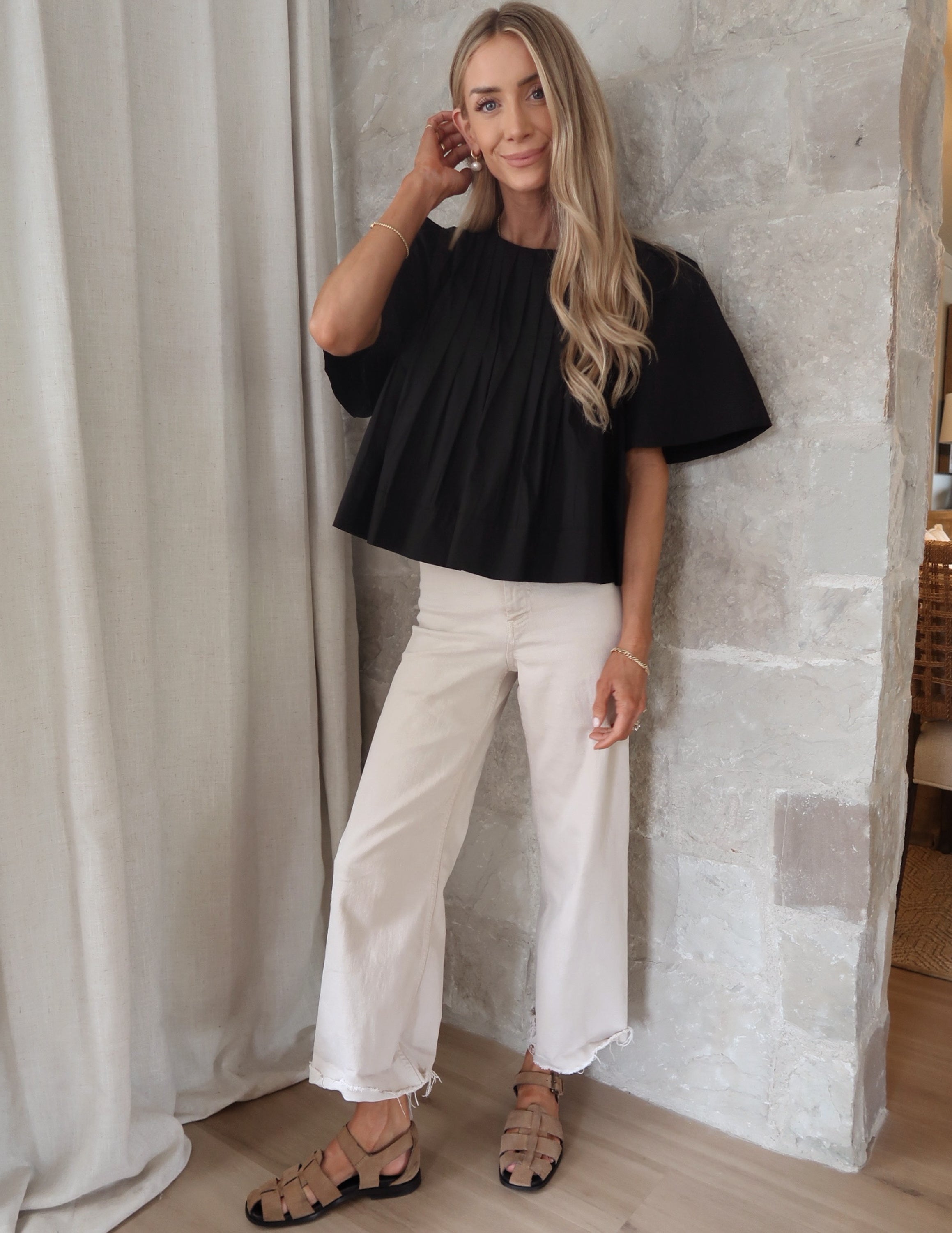 Jillan Pleated Top