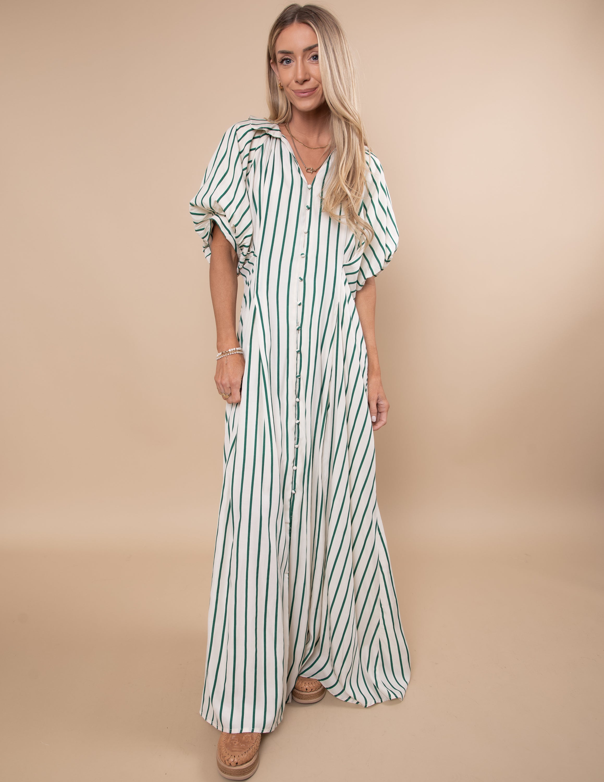 Diana Striped Maxi Dress