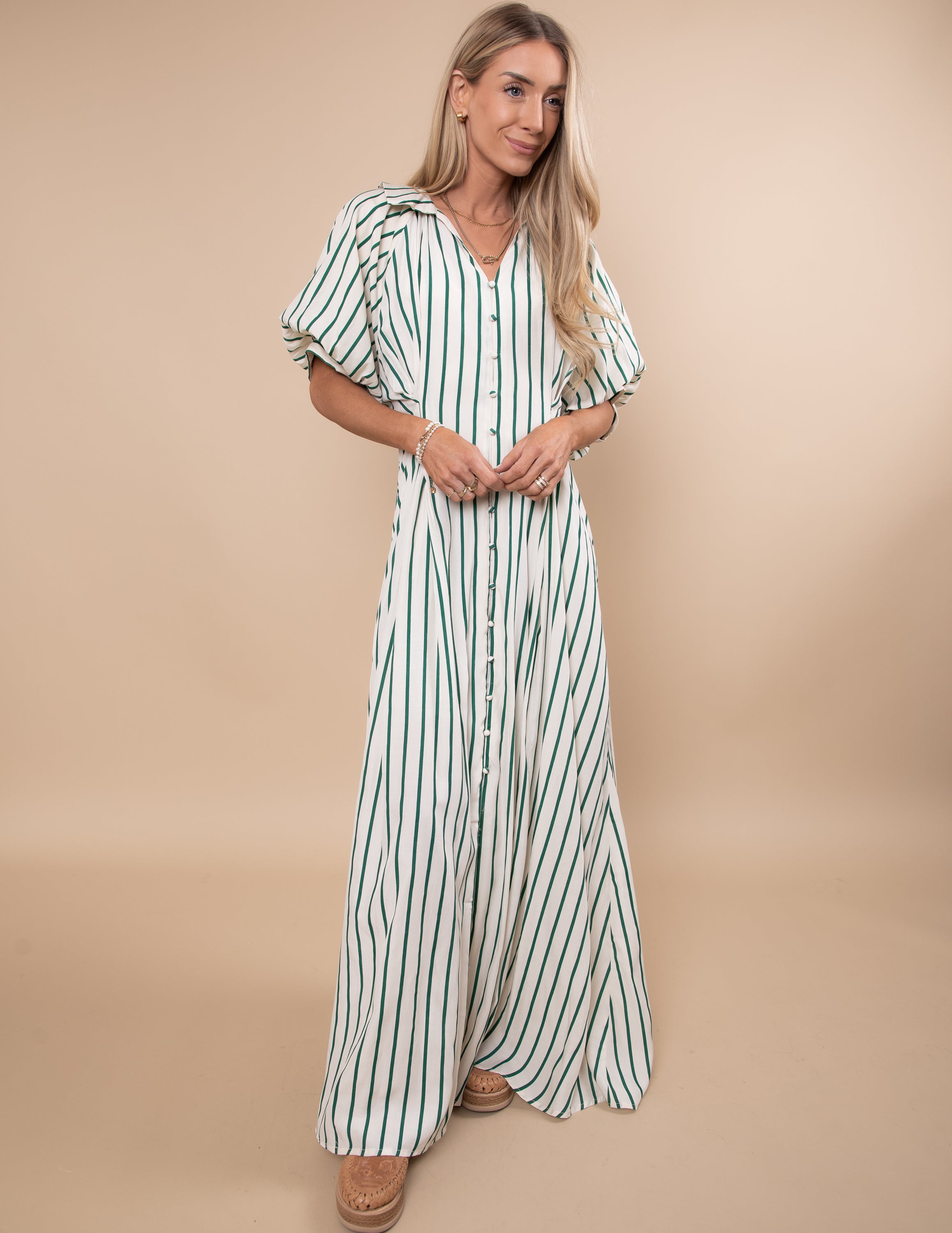 Diana Striped Maxi Dress