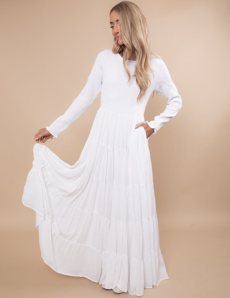 Leah Smocked Temple Dress