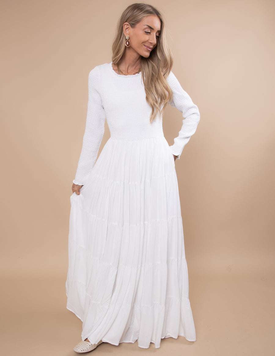 Leah Smocked Temple Dress