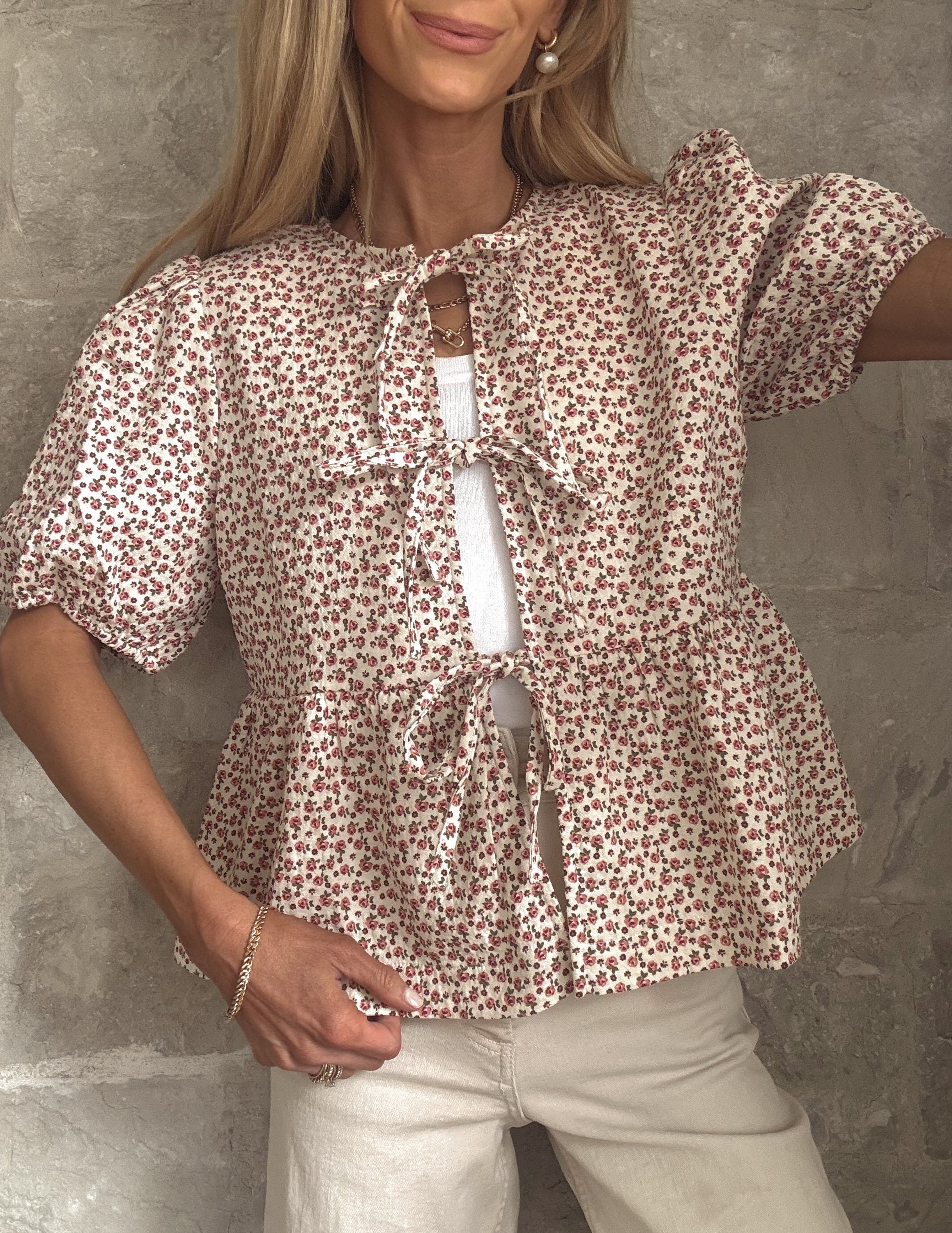 Zandra Peplum Top