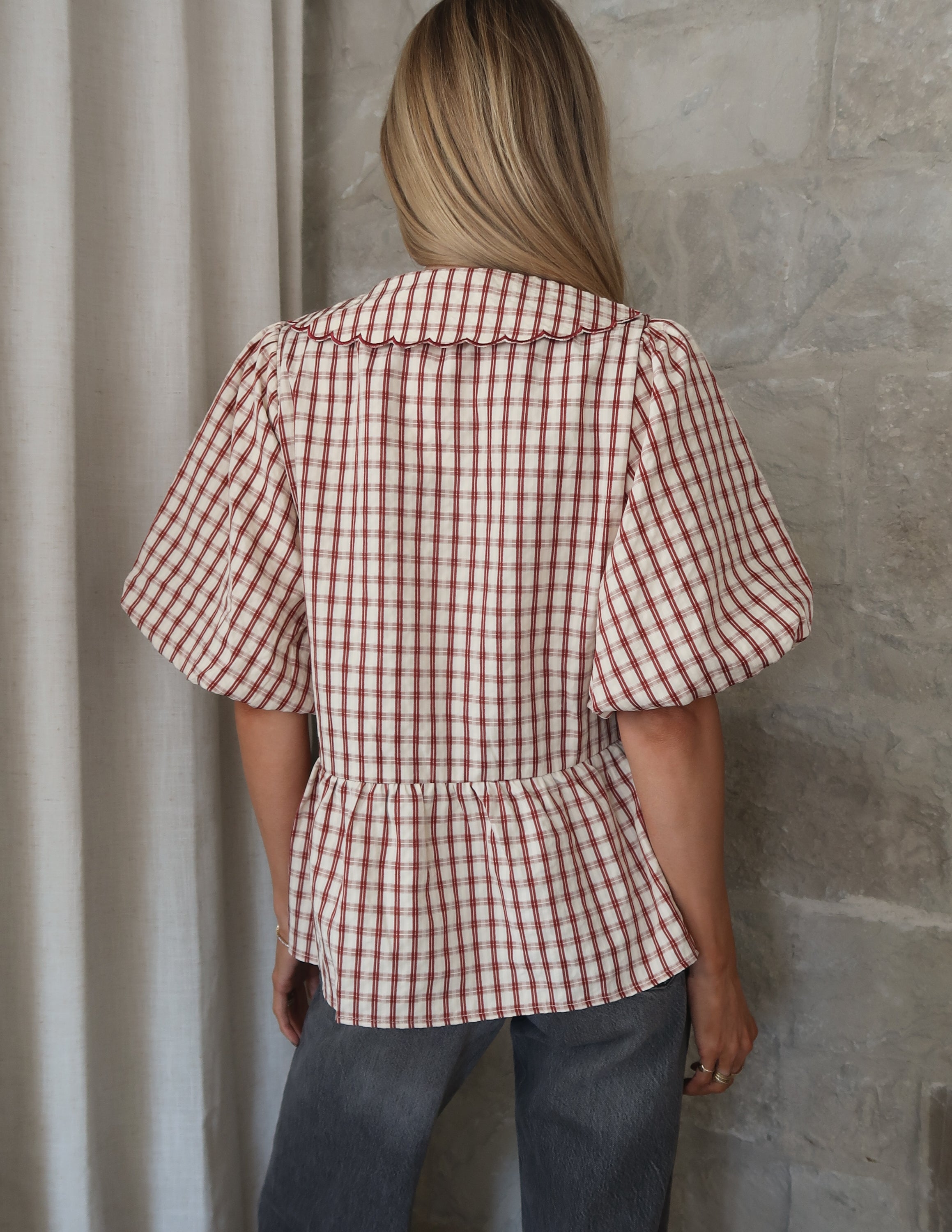 Macy Peplum Top
