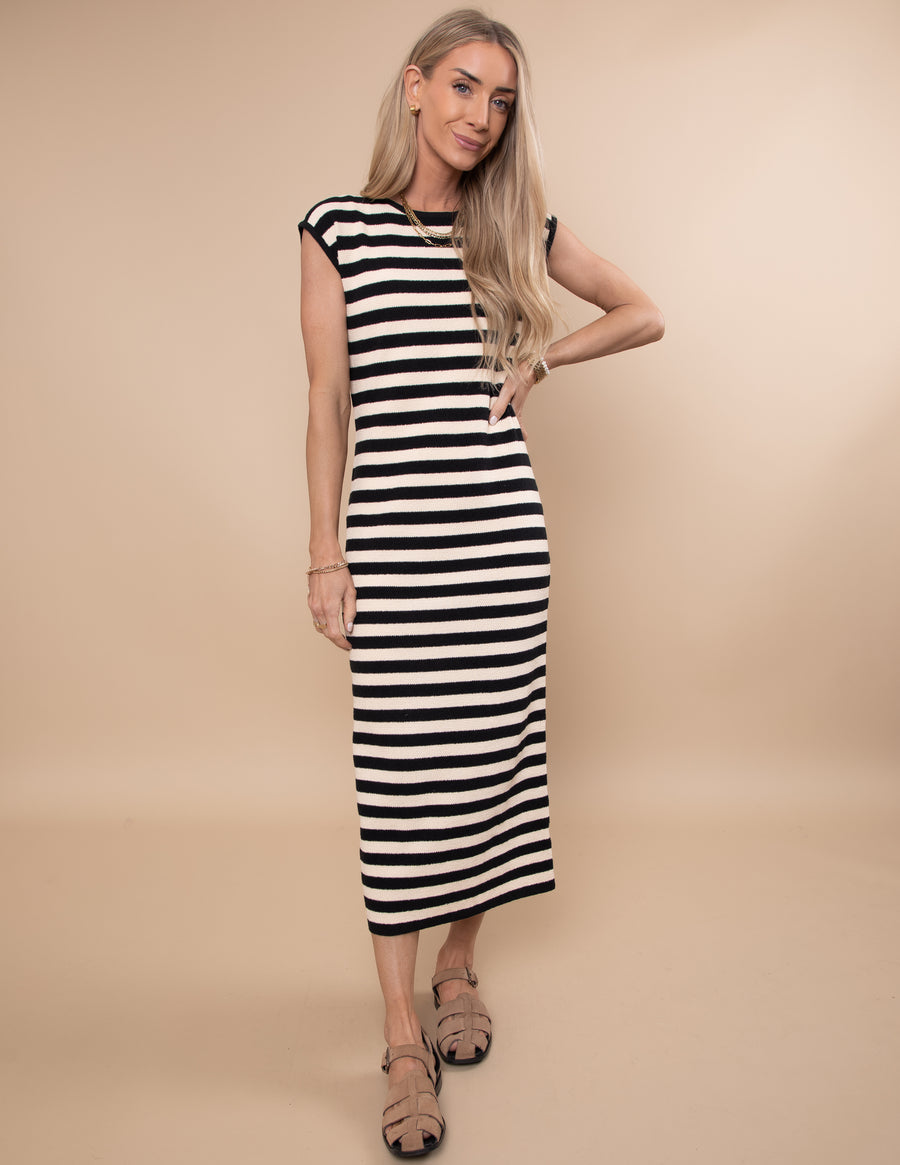Jessica Striped Midi Dress