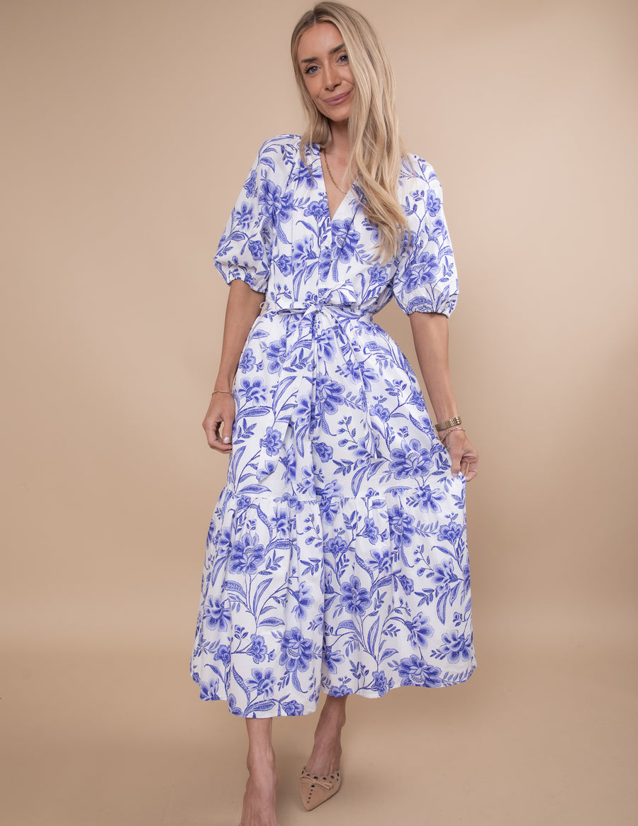 Stewart Floral Midi Dress